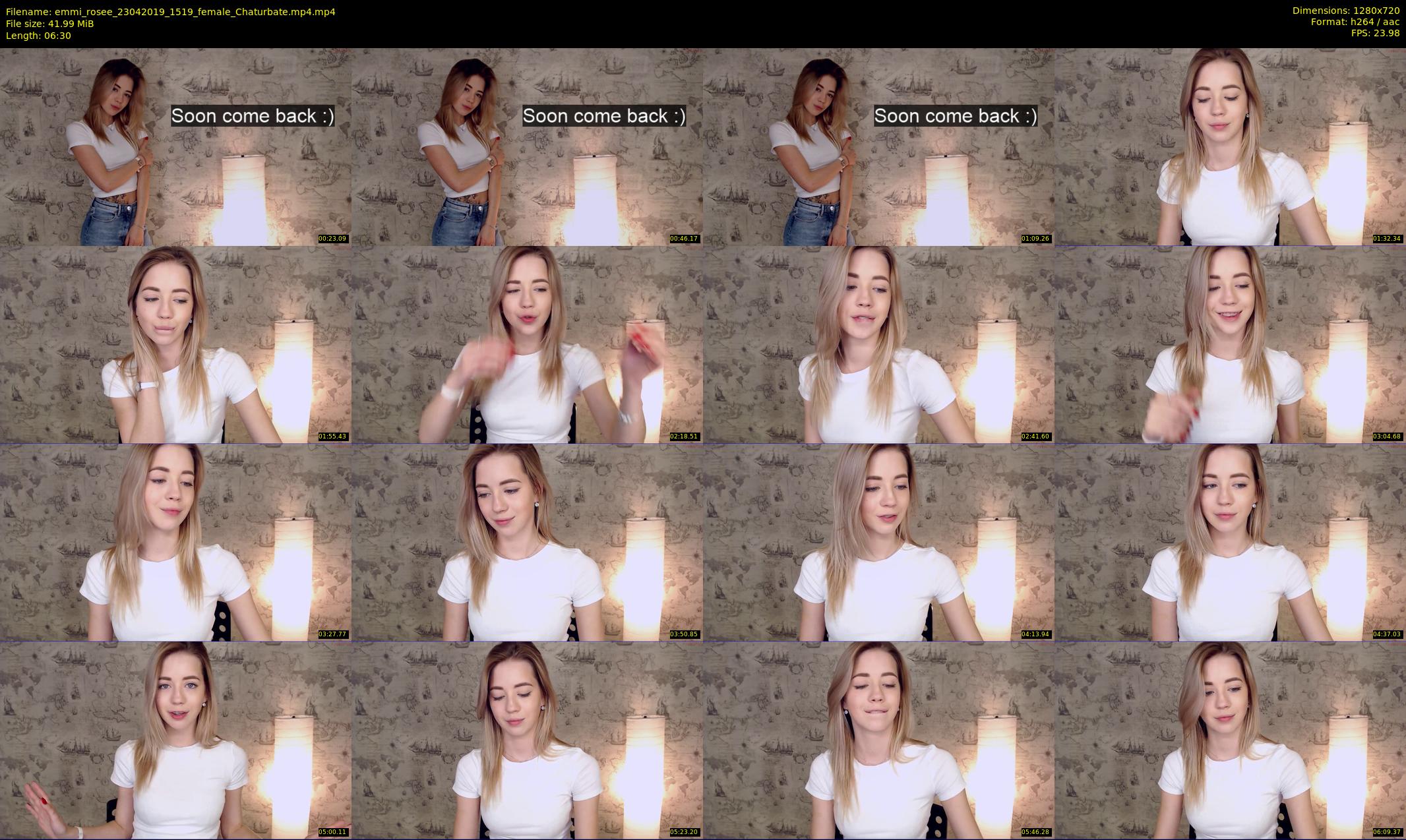 emmi_rosee — 7 minute Chaturbate female cam show recording, 720p, Apr 23, 2019