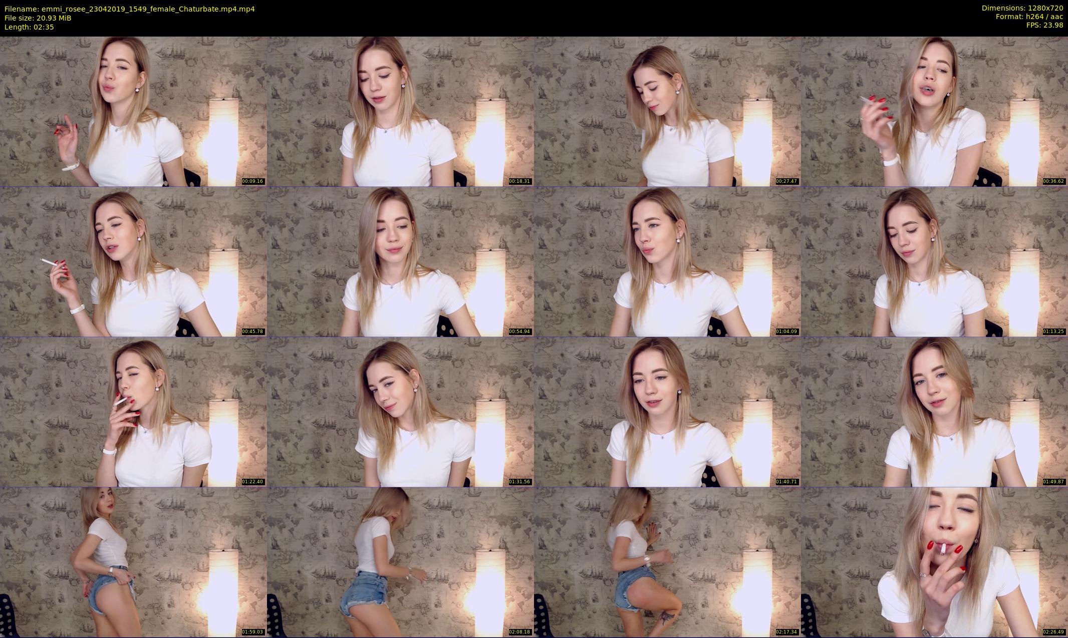 emmi_rosee — 3 minute Chaturbate female cam show recording, 720p, Apr 23, 2019