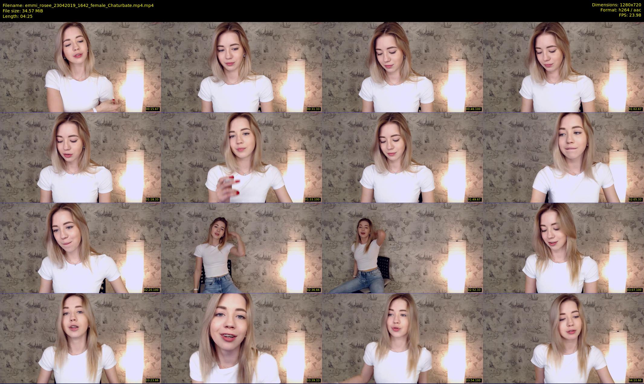 emmi_rosee — 5 minute Chaturbate female cam show recording, 720p, Apr 23, 2019