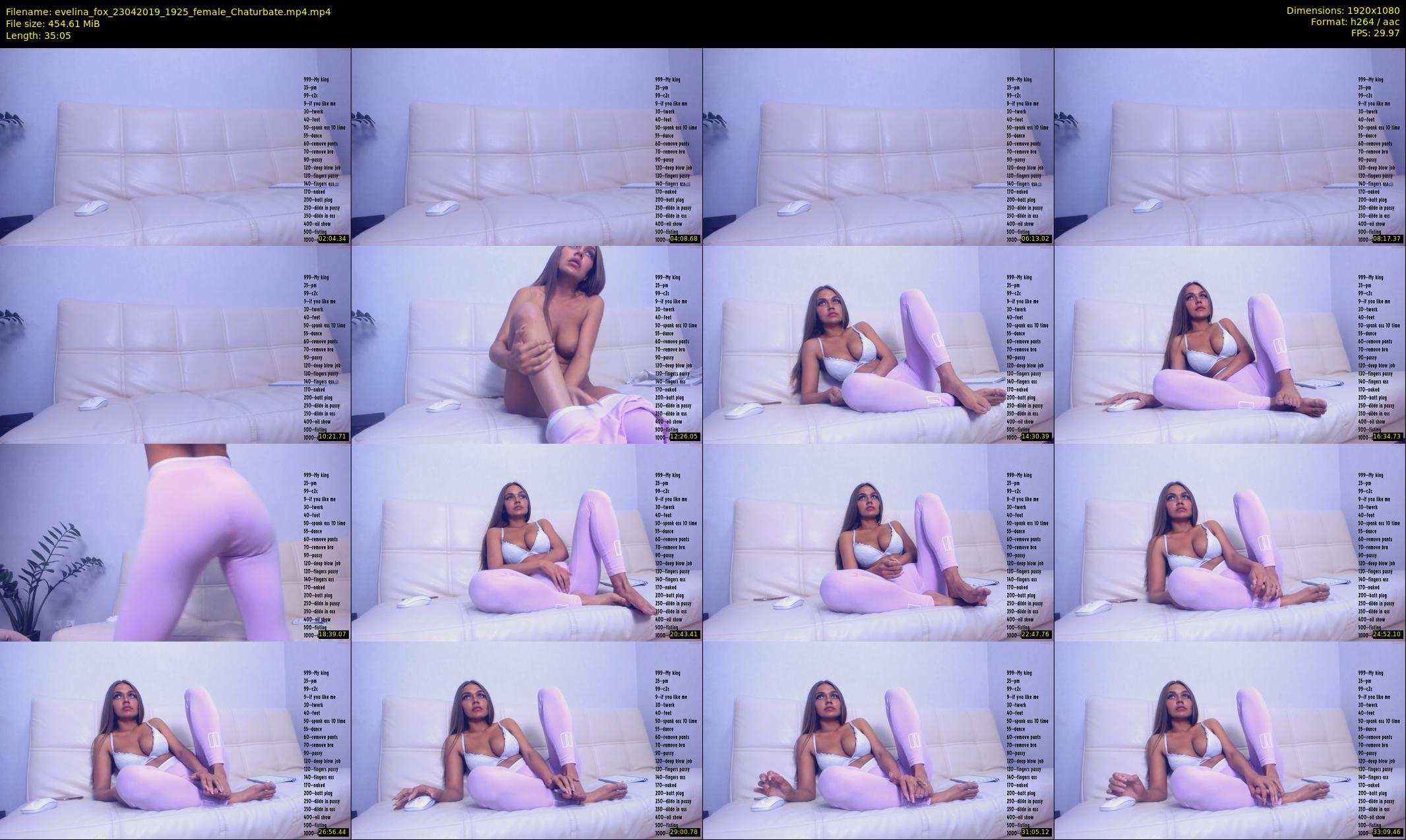 evelina_fox — 36 minute Chaturbate female cam show recording, 1080p, Apr 23, 2019