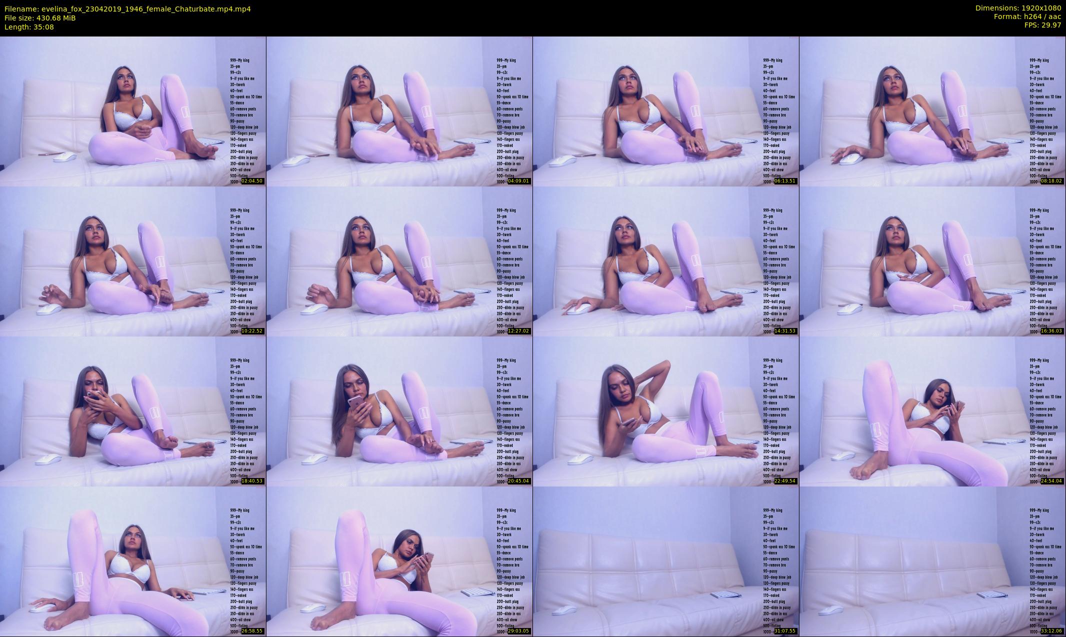 evelina_fox — 36 minute Chaturbate female cam show recording, 1080p, Apr 23, 2019