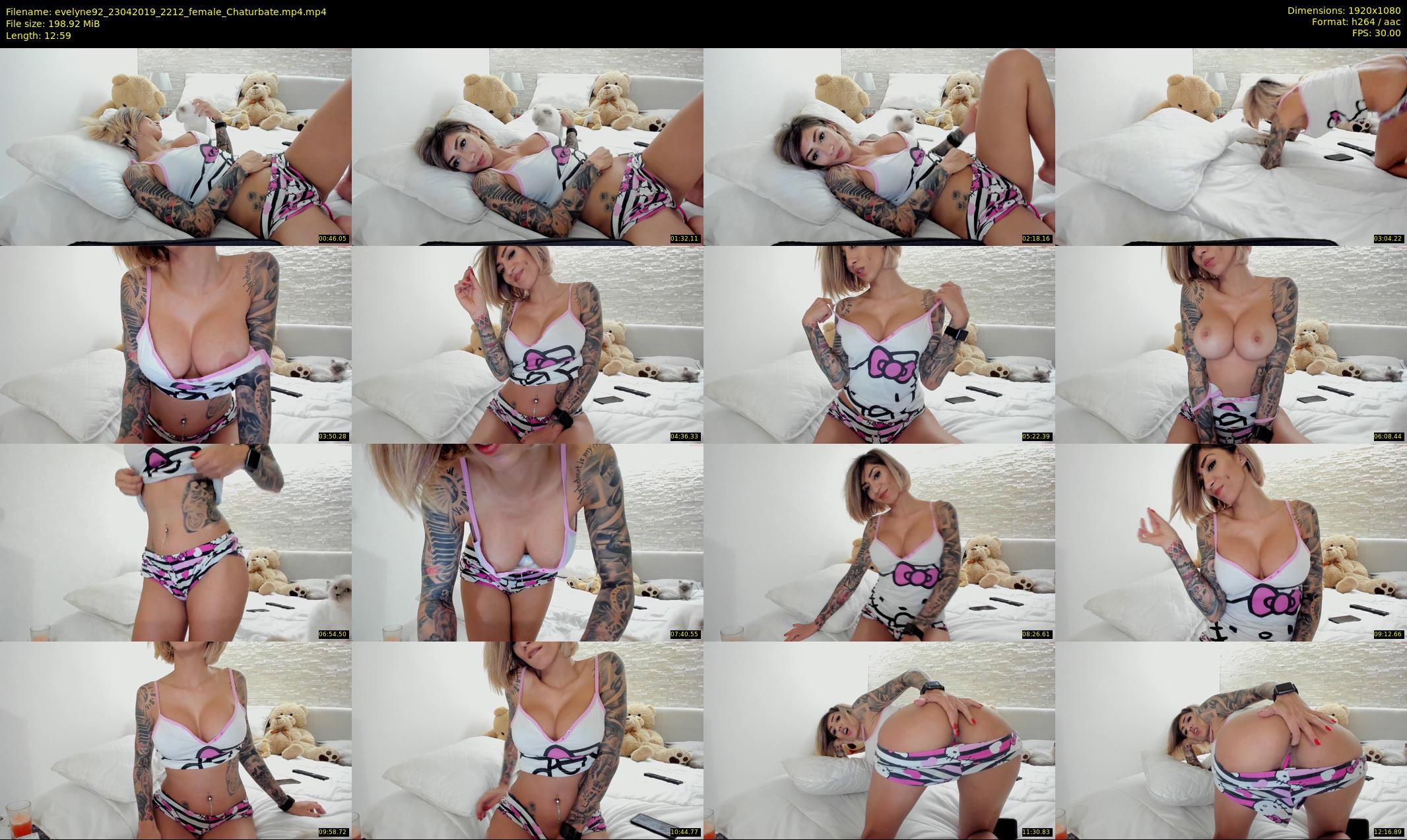 evelyne92 — 13 minute Chaturbate female cam show recording, 1080p, Apr 23, 2019