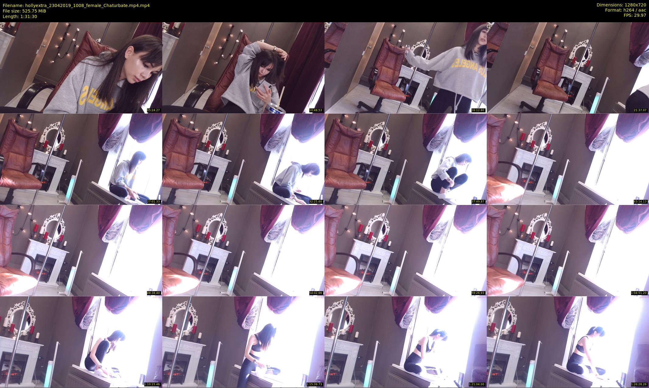 hollyextra — 92 minute Chaturbate female cam show recording, 720p, Apr 23, 2019