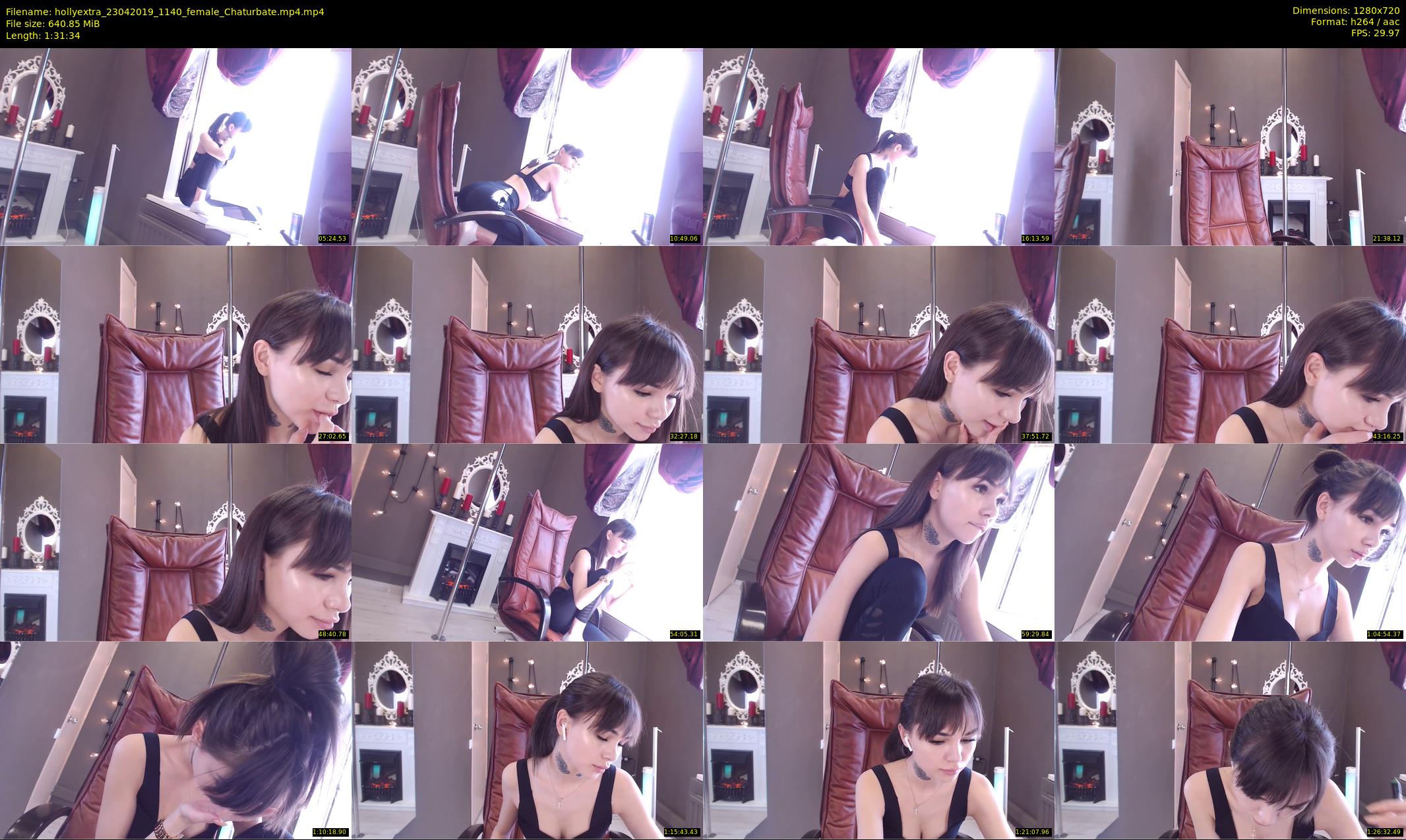 hollyextra — 92 minute Chaturbate female cam show recording, 720p, Apr 23, 2019