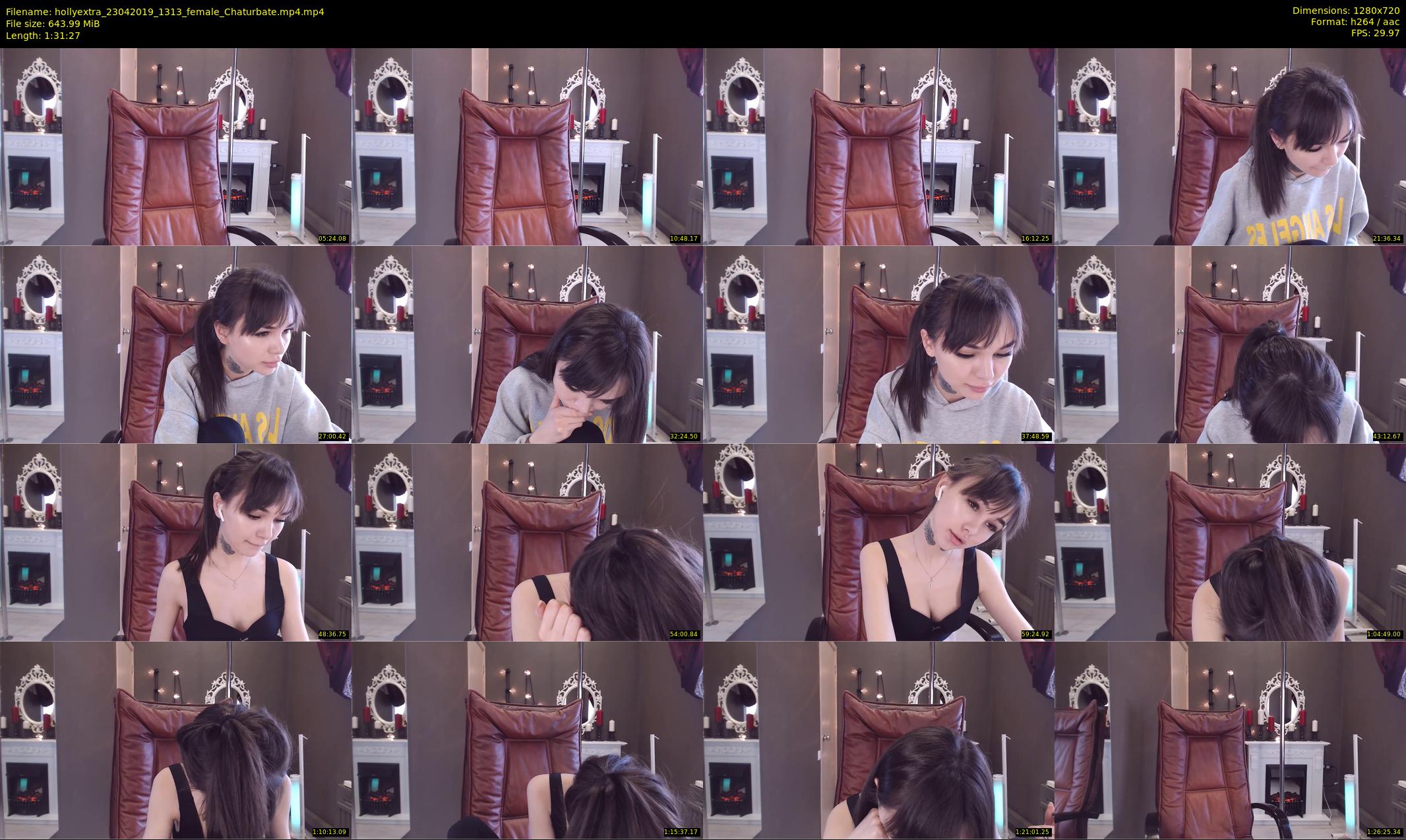 hollyextra — 92 minute Chaturbate female cam show recording, 720p, Apr 23, 2019