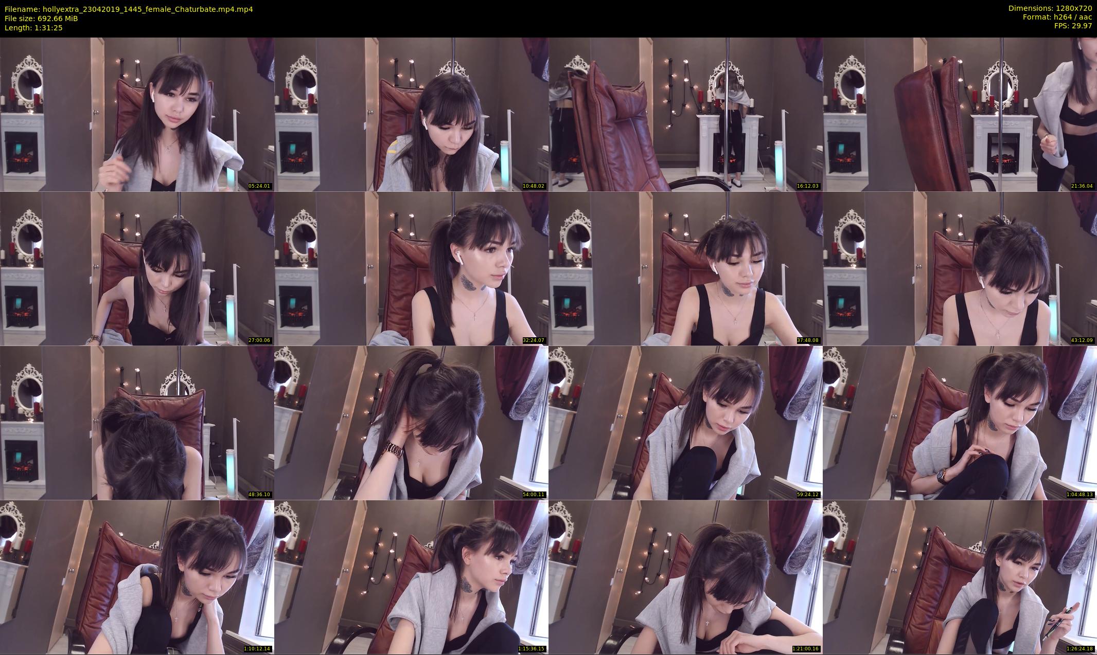 hollyextra — 92 minute Chaturbate female cam show recording, 720p, Apr 23, 2019