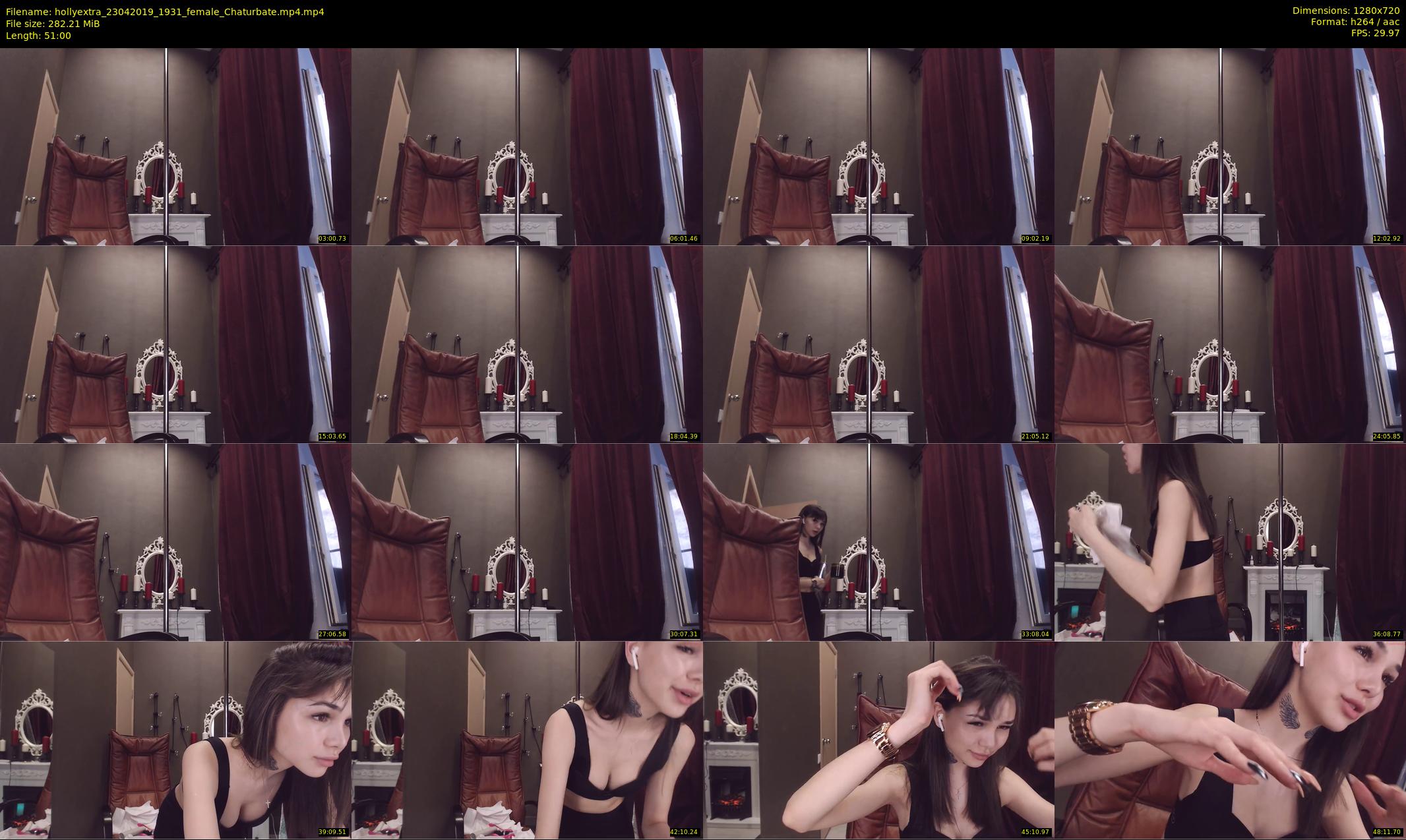 hollyextra — 51 minute Chaturbate female cam show recording, 720p, Apr 23, 2019
