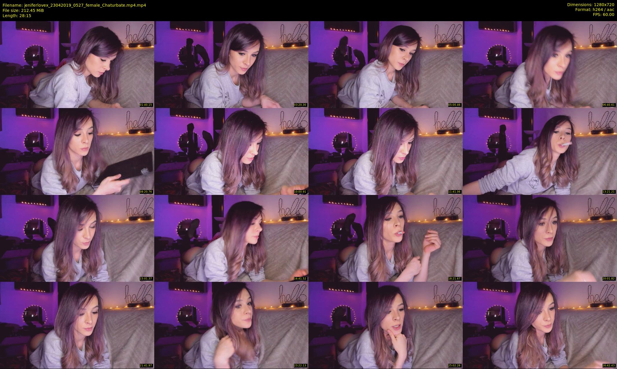 jeniferlovex — 29 minute Chaturbate female cam show recording, 720p, Apr 23, 2019
