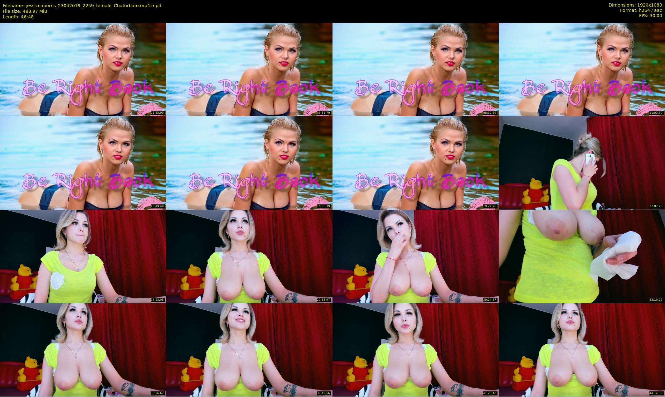 jessiccaburns — 47 minute Chaturbate female cam show recording, 1080p, Apr 23, 2019