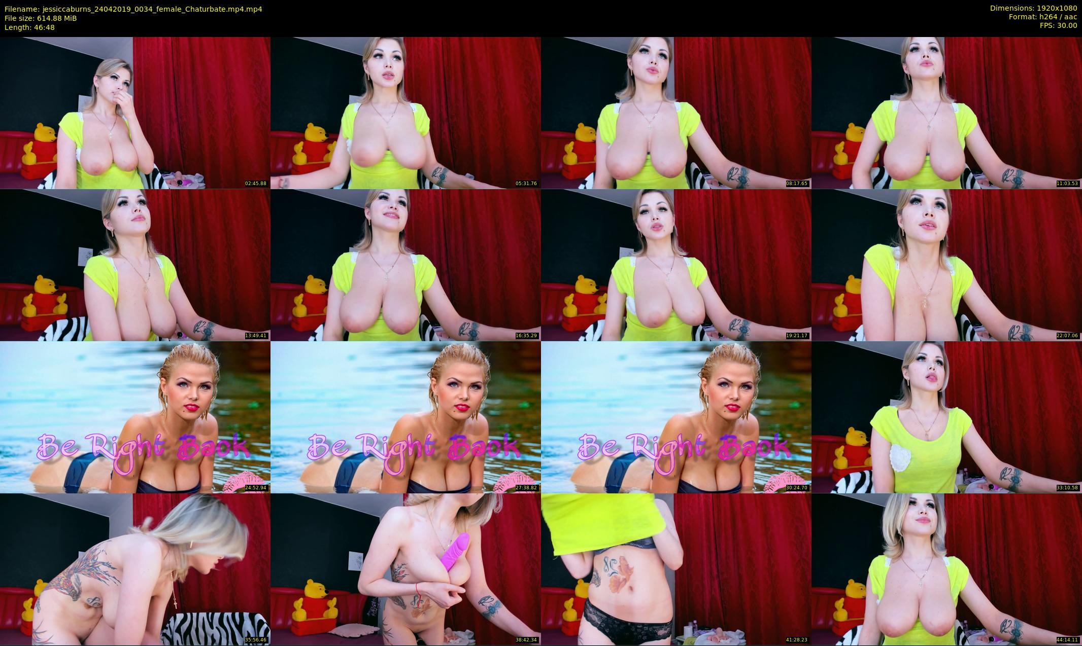 jessiccaburns — 47 minute Chaturbate female cam show recording, 1080p, Apr 24, 2019