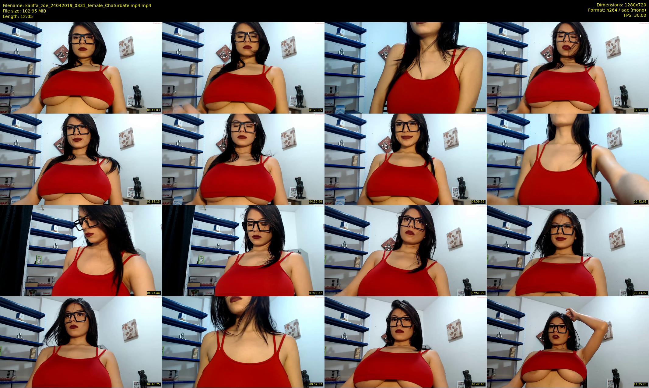 kaliffa_zoe — 13 minute Chaturbate female cam show recording, 720p, Apr 24, 2019