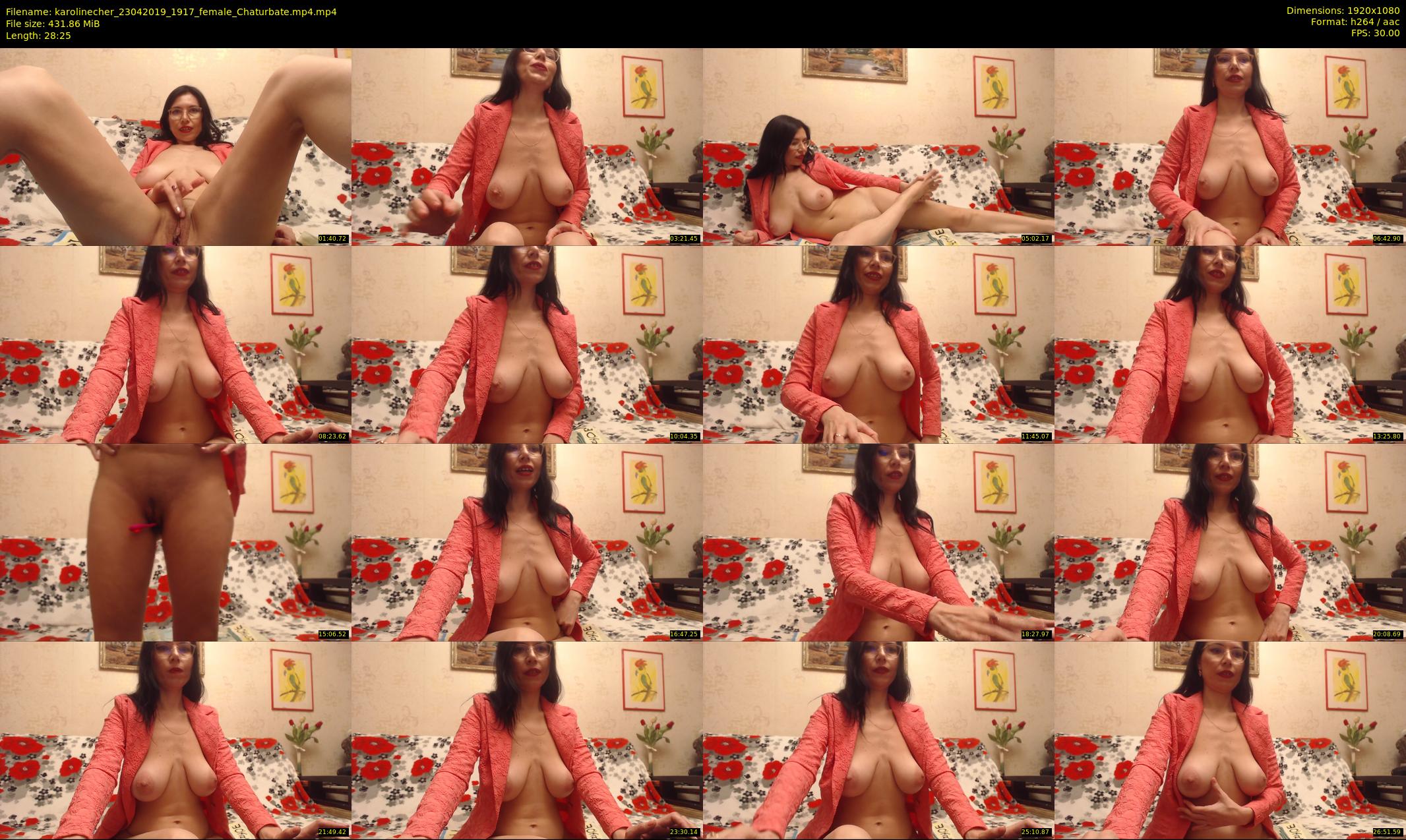 karolinecher — 29 minute Chaturbate female cam show recording, 1080p, Apr 23, 2019