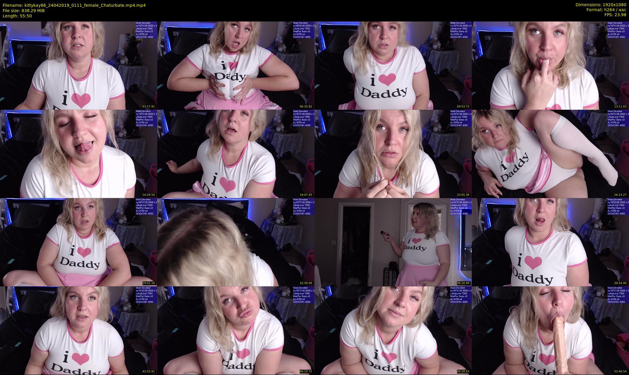 kittykay86 — 56 minute Chaturbate female cam show recording, 1080p, Apr 24, 2019