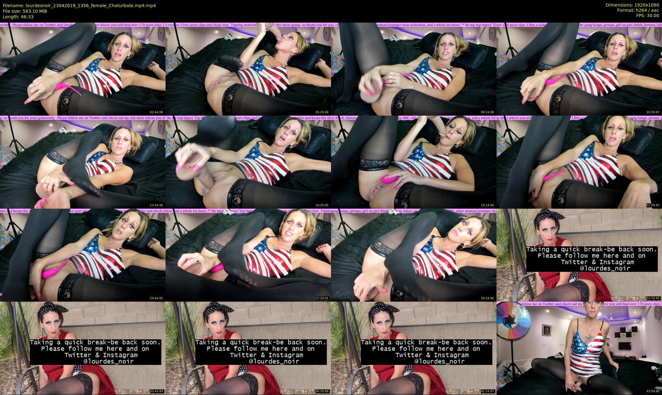 lourdesnoir — 47 minute Chaturbate female cam show recording, 1080p, Apr 23, 2019