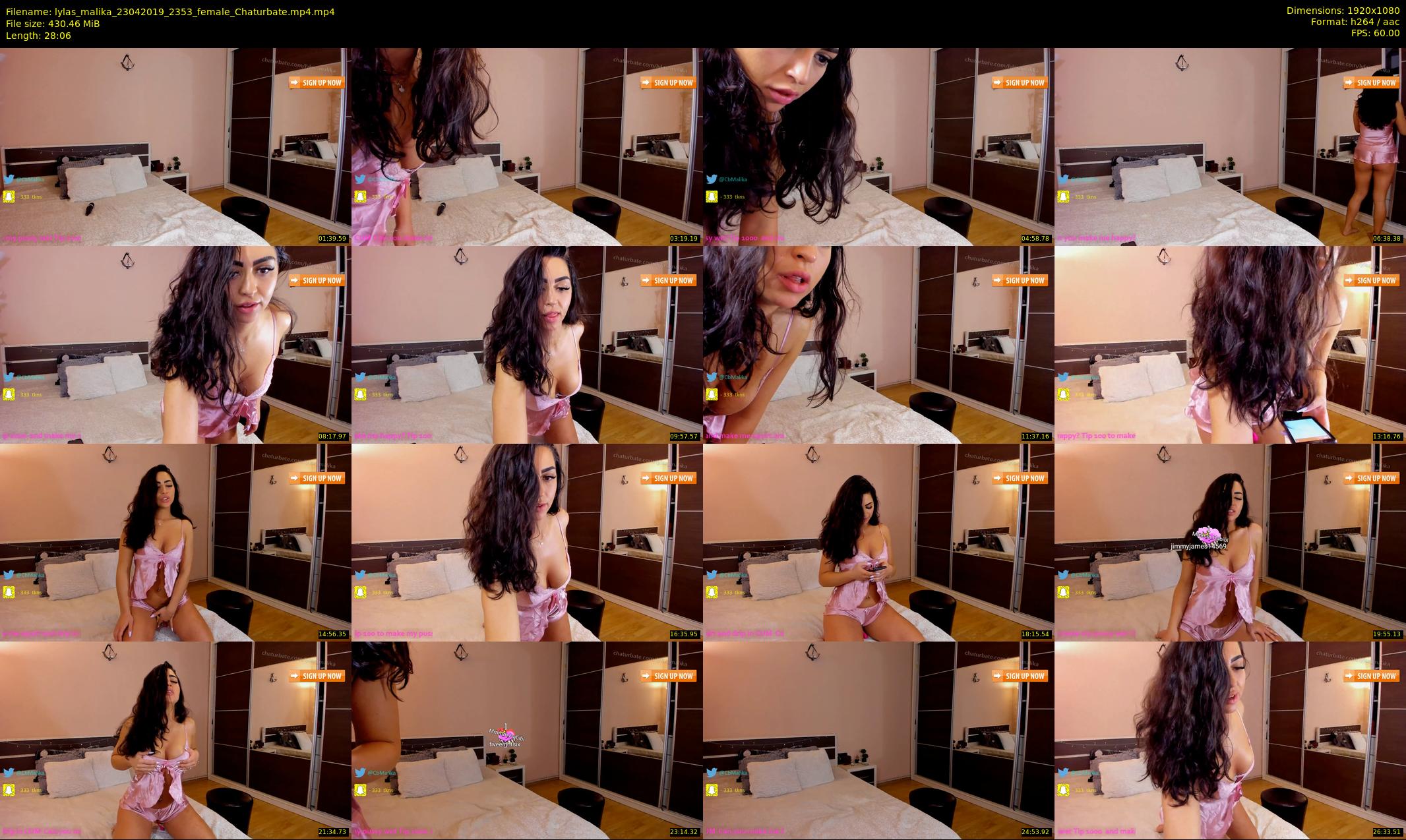 lylas_malika — 29 minute Chaturbate female cam show recording, 1080p, Apr 23, 2019