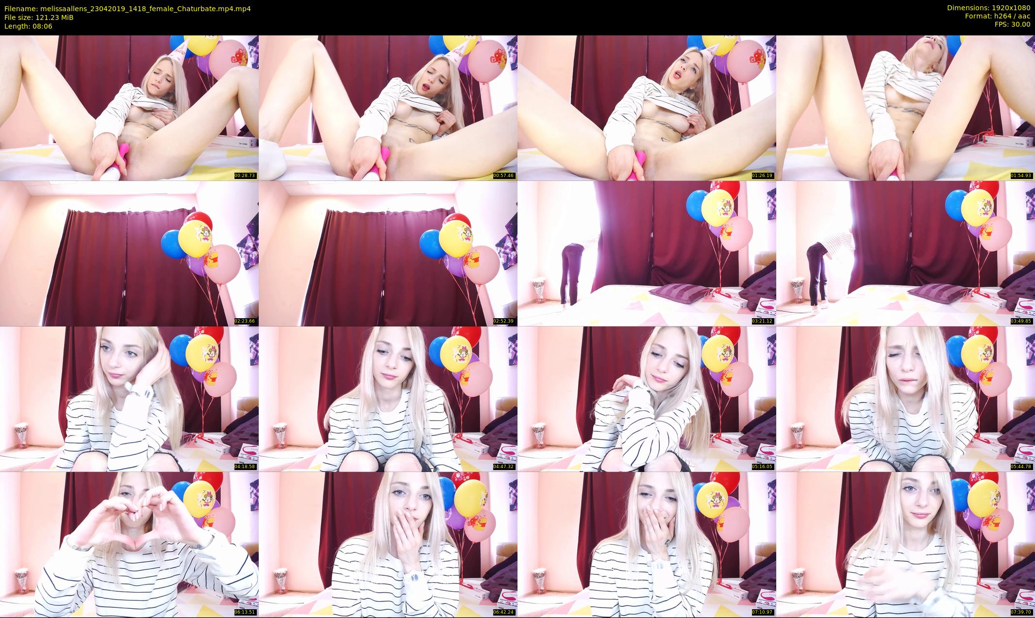 melissaallens — 9 minute Chaturbate female cam show recording, 1080p, Apr 23, 2019