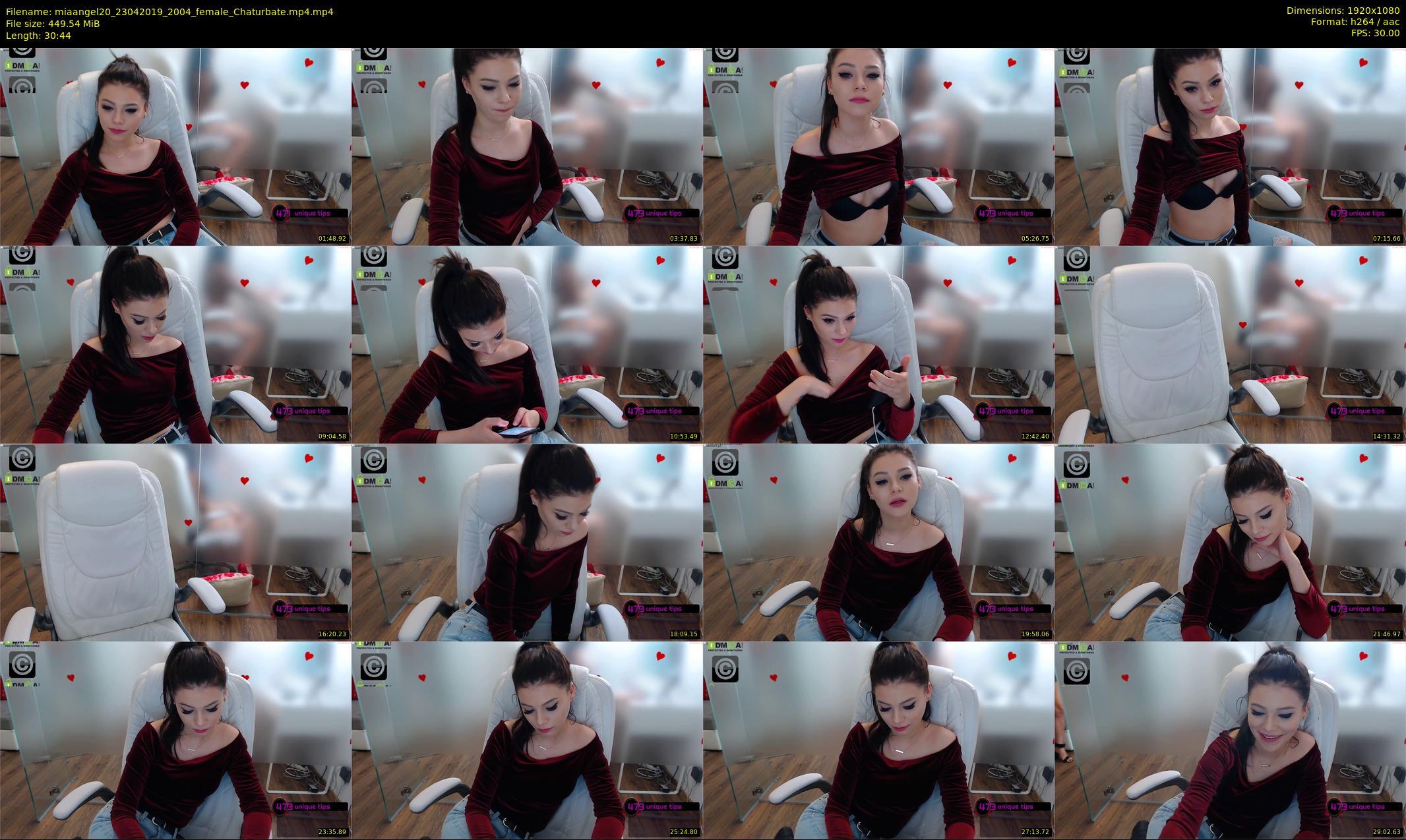 miaangel20 — 31 minute Chaturbate female cam show recording, 1080p, Apr 23, 2019
