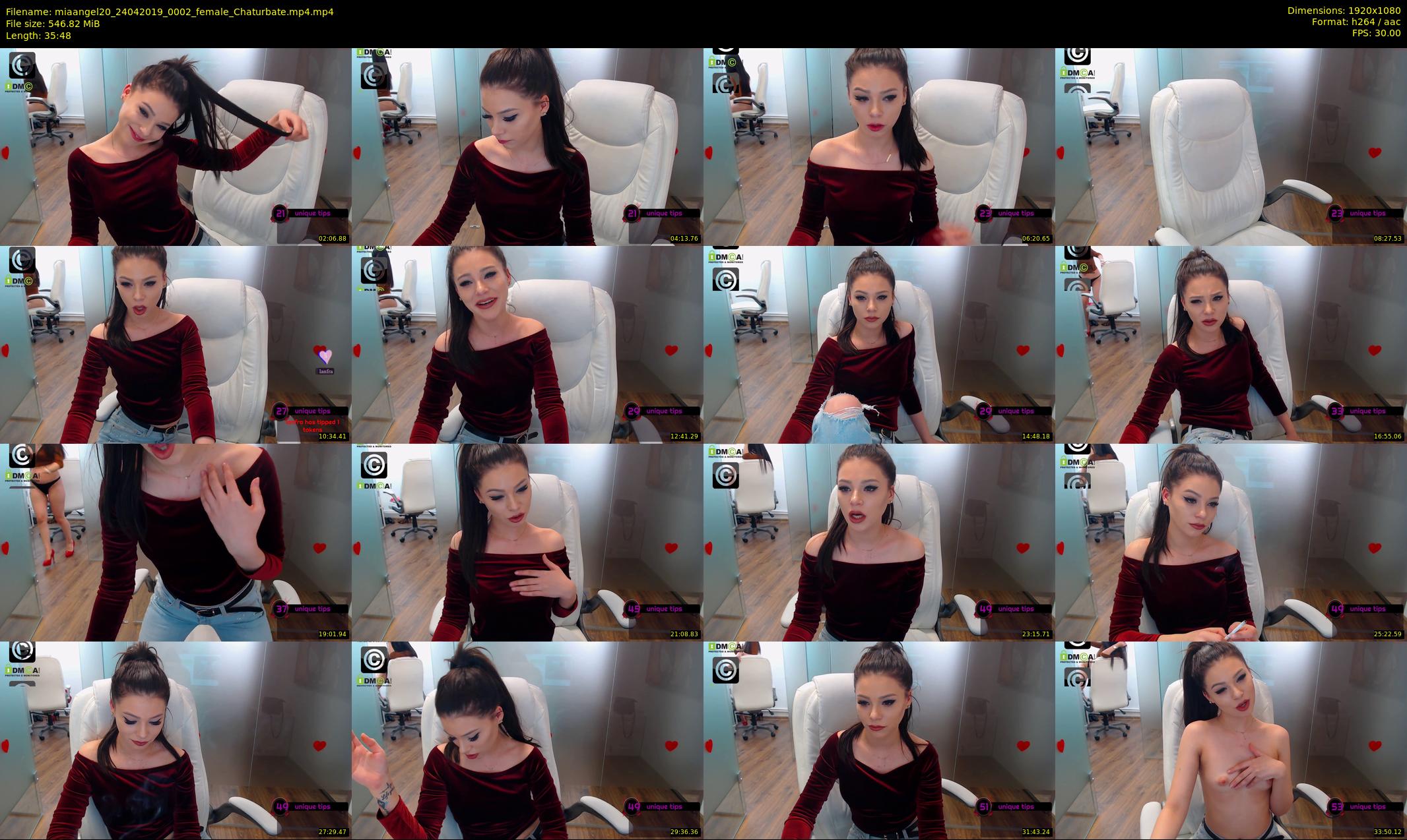 miaangel20 — 36 minute Chaturbate female cam show recording, 1080p, Apr 24, 2019