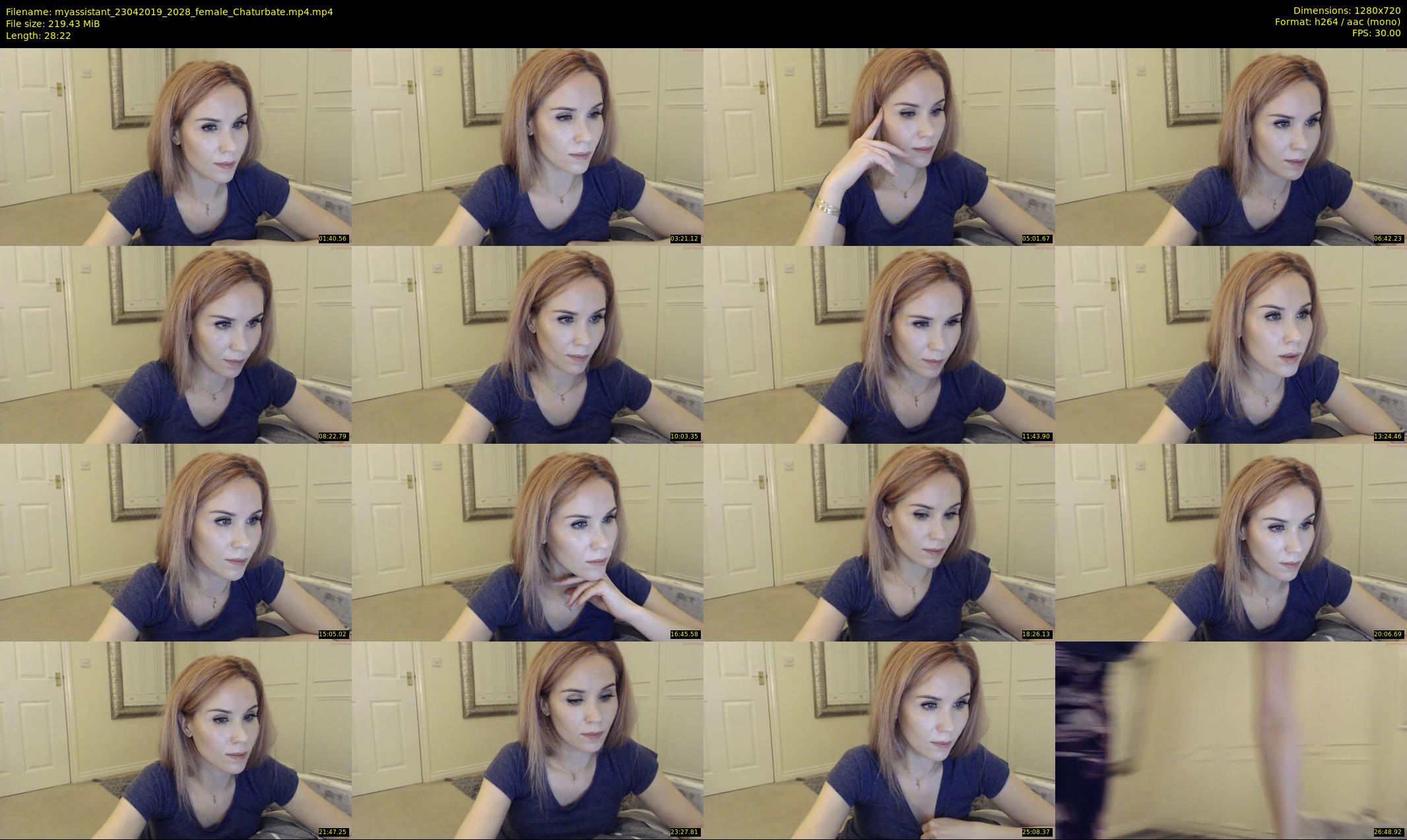 myassistant — 29 minute Chaturbate female cam show recording, 720p, Apr 23, 2019