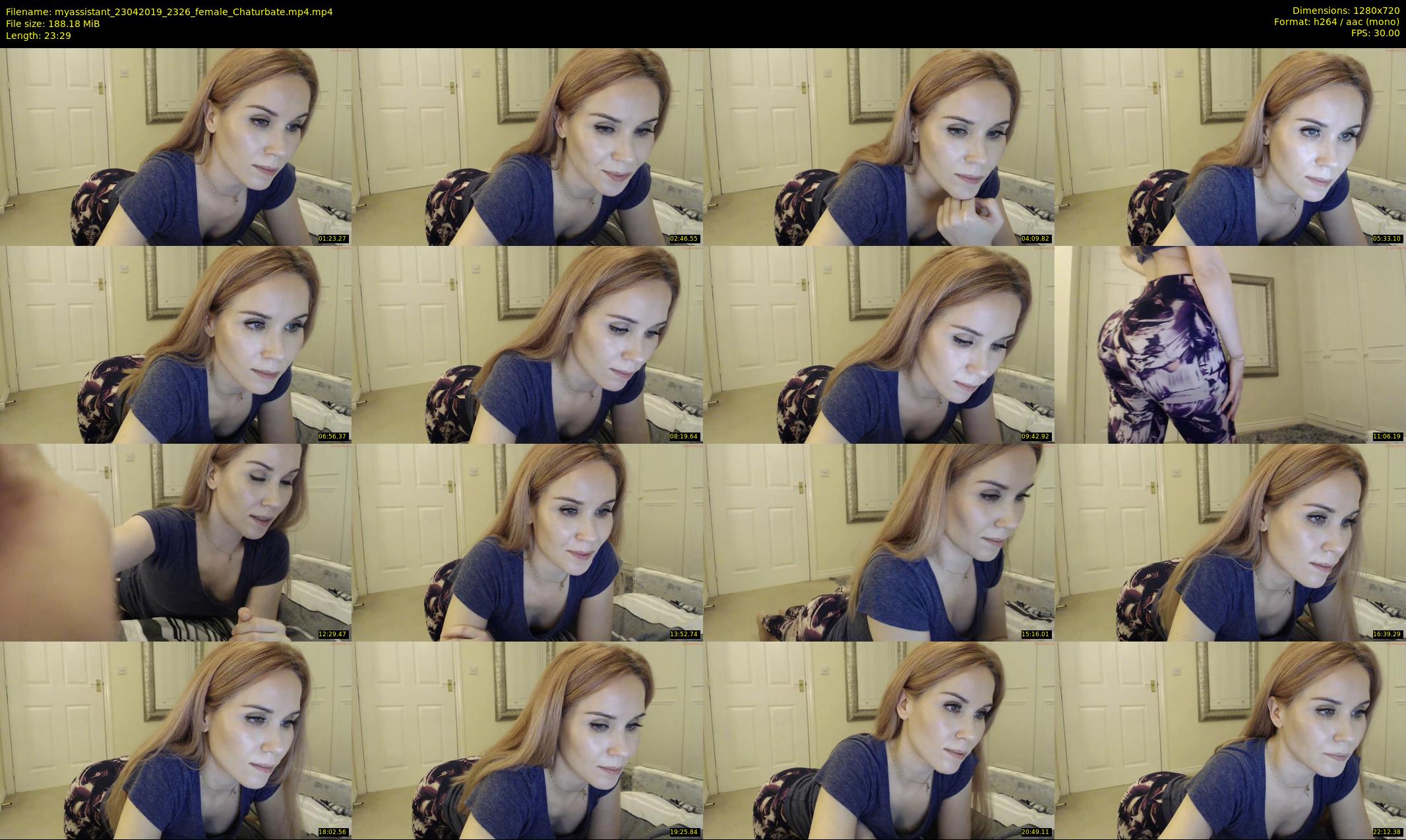 myassistant — 24 minute Chaturbate female cam show recording, 720p, Apr 23, 2019