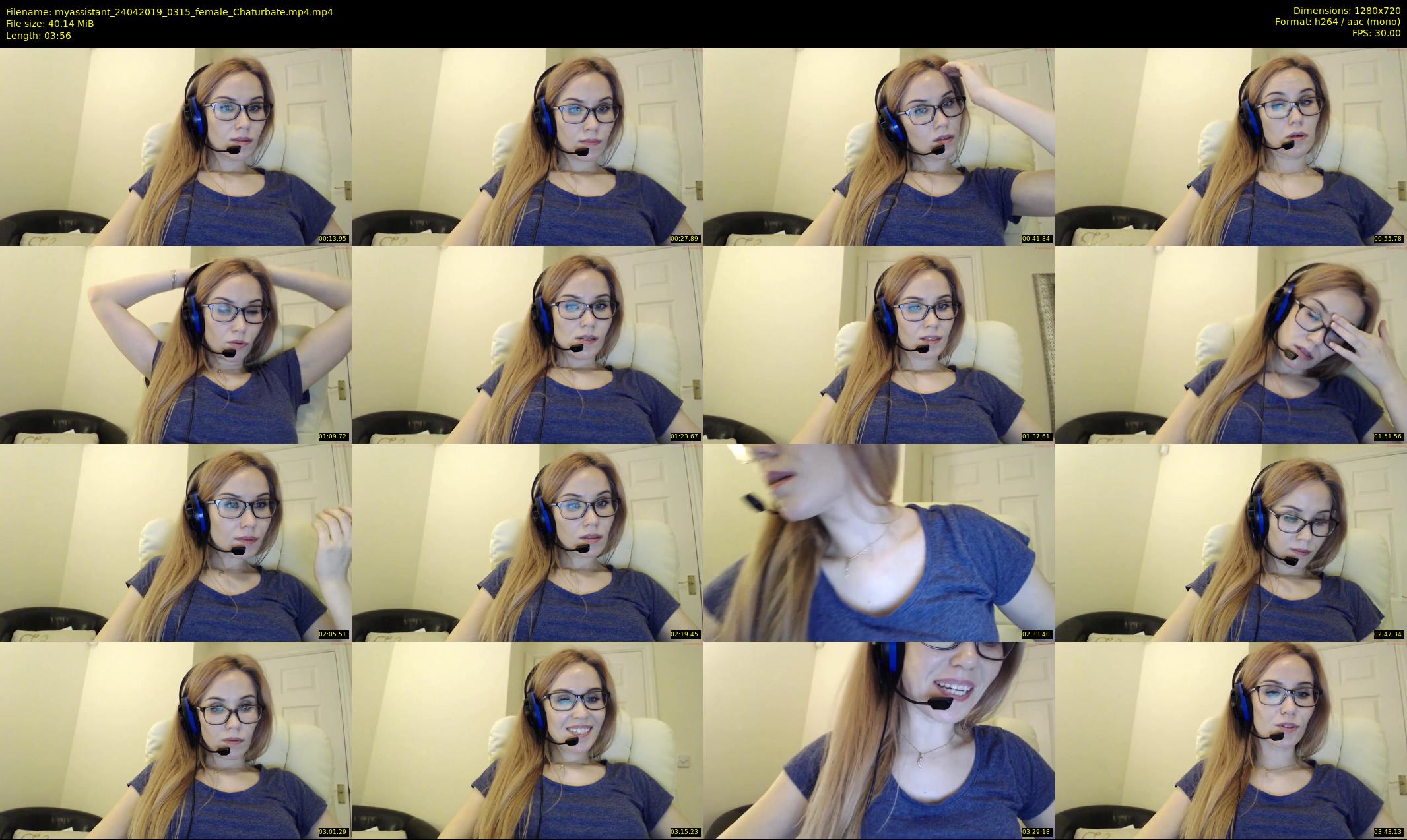 myassistant — 4 minute Chaturbate female cam show recording, 720p, Apr 24, 2019