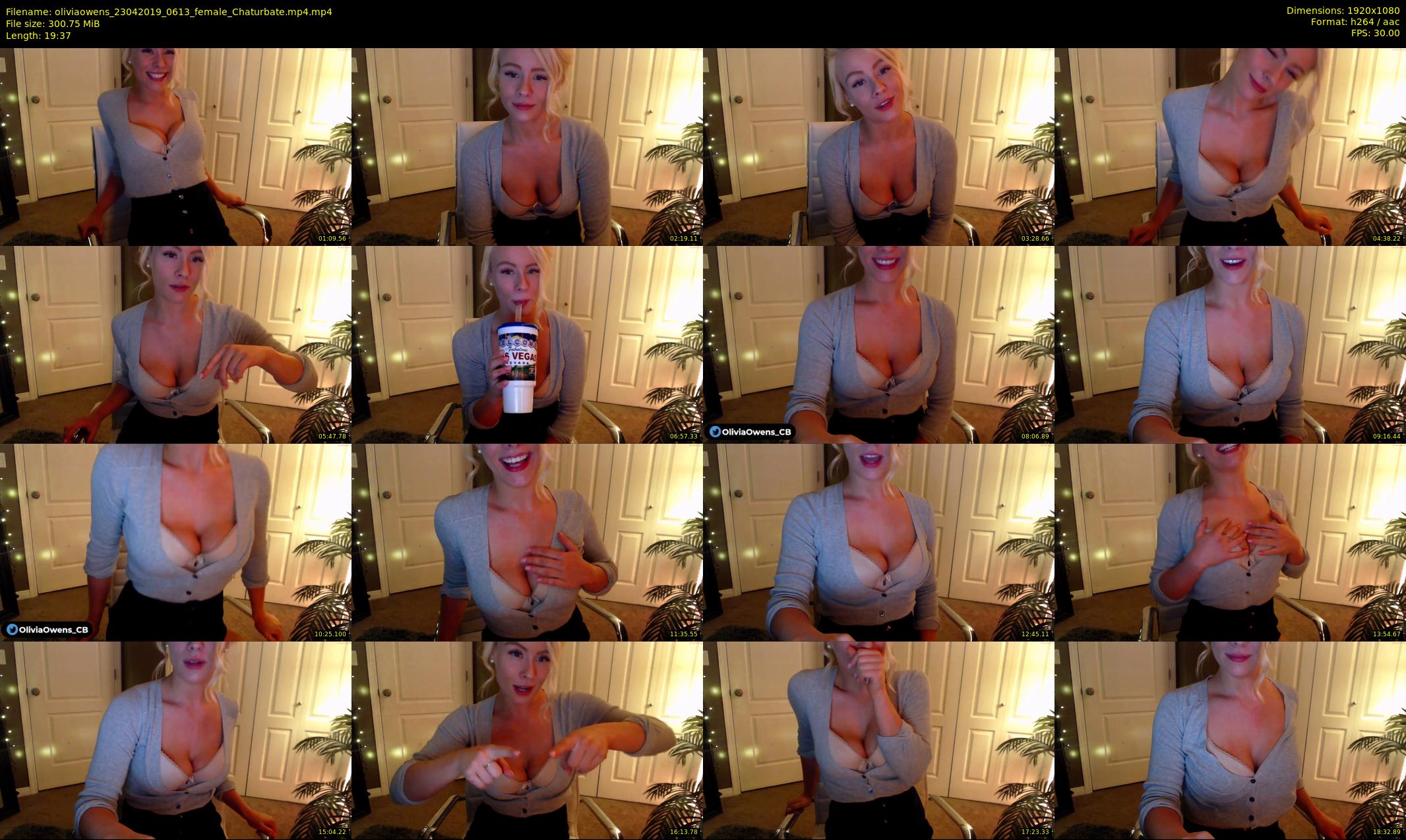 oliviaowens — 20 minute Chaturbate female cam show recording, 1080p, Apr 23, 2019