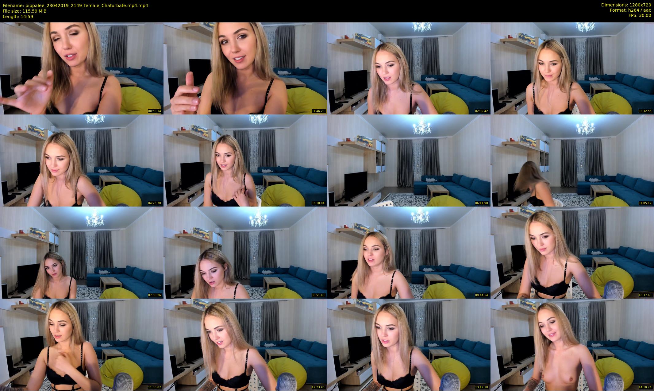 pippalee — 15 minute Chaturbate female cam show recording, 720p, Apr 23, 2019