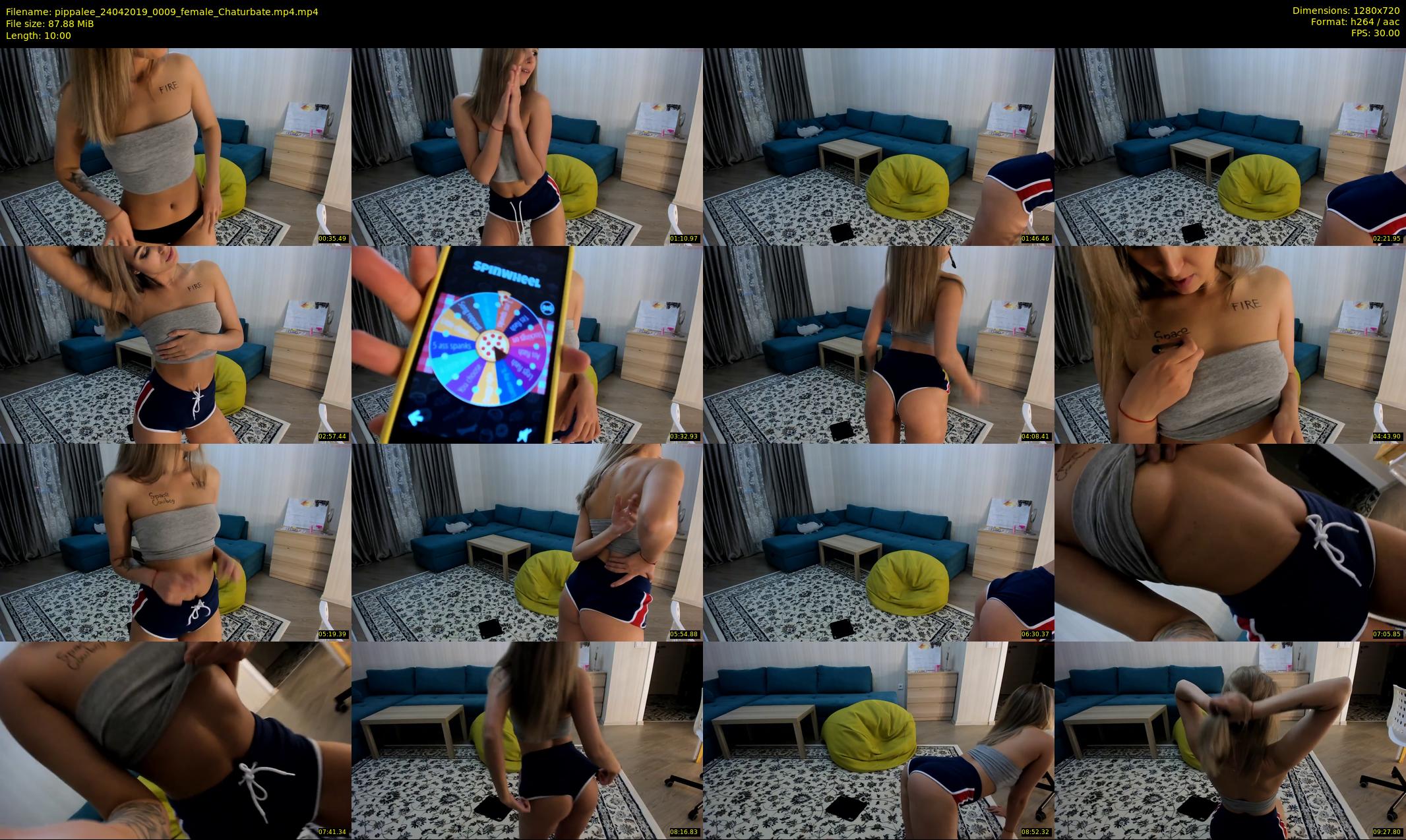 pippalee — 10 minute Chaturbate female cam show recording, 720p, Apr 24, 2019