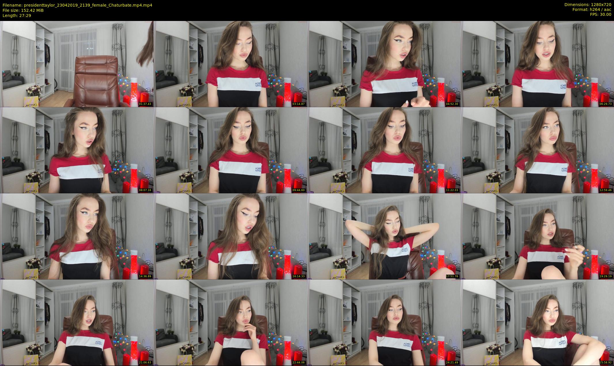 presidenttaylor — 28 minute Chaturbate female cam show recording, 720p, Apr 23, 2019