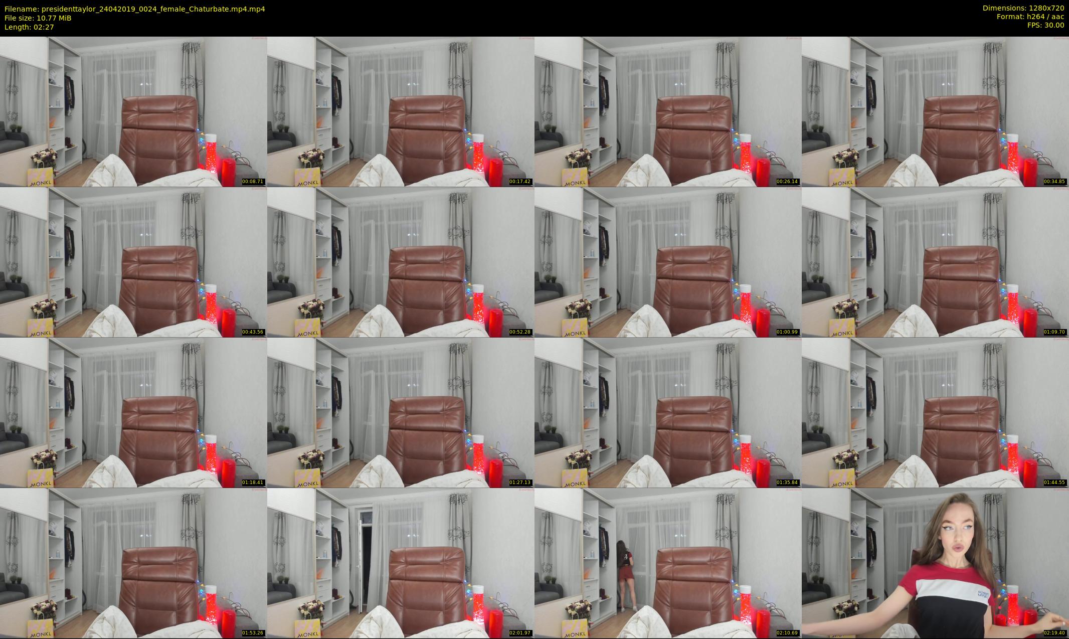 presidenttaylor — 3 minute Chaturbate female cam show recording, 720p, Apr 24, 2019