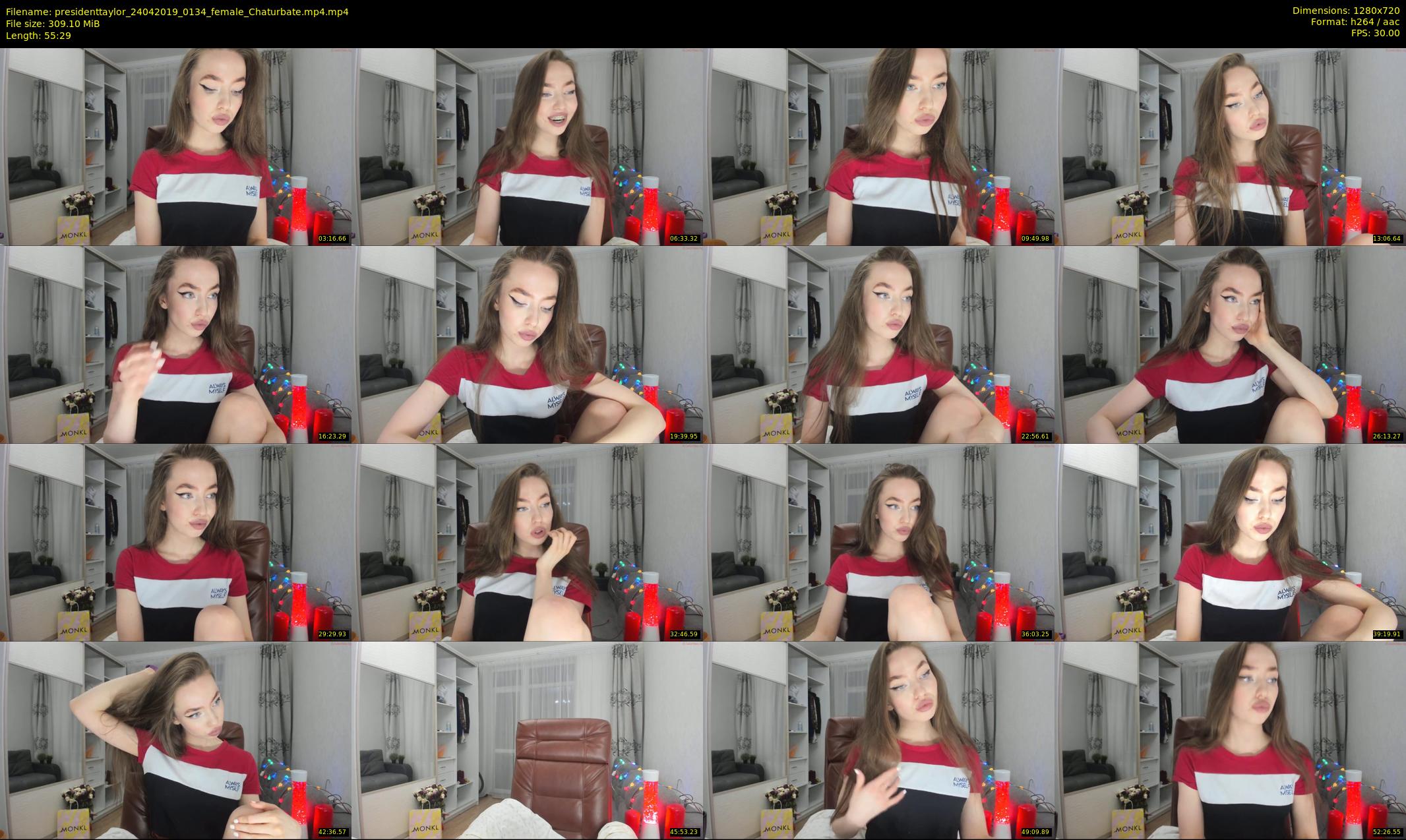 presidenttaylor — 56 minute Chaturbate female cam show recording, 720p, Apr 24, 2019
