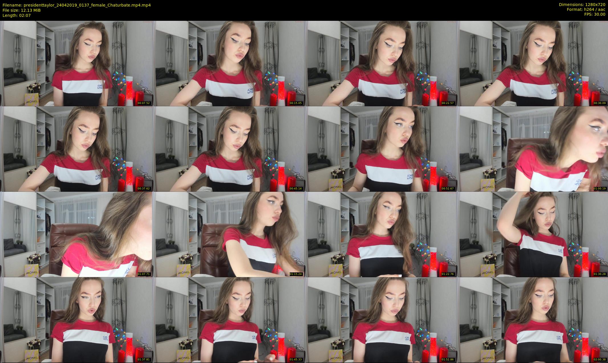 presidenttaylor — 3 minute Chaturbate female cam show recording, 720p, Apr 24, 2019