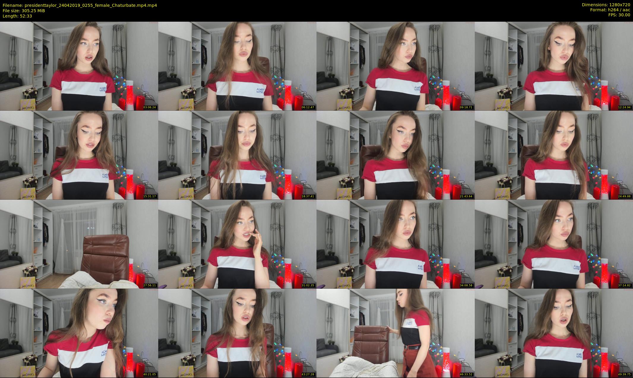 presidenttaylor — 53 minute Chaturbate female cam show recording, 720p, Apr 24, 2019