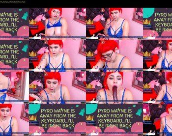 pyrowayne — 63 minute Chaturbate female cam show recording, 720p, Apr 24, 2019