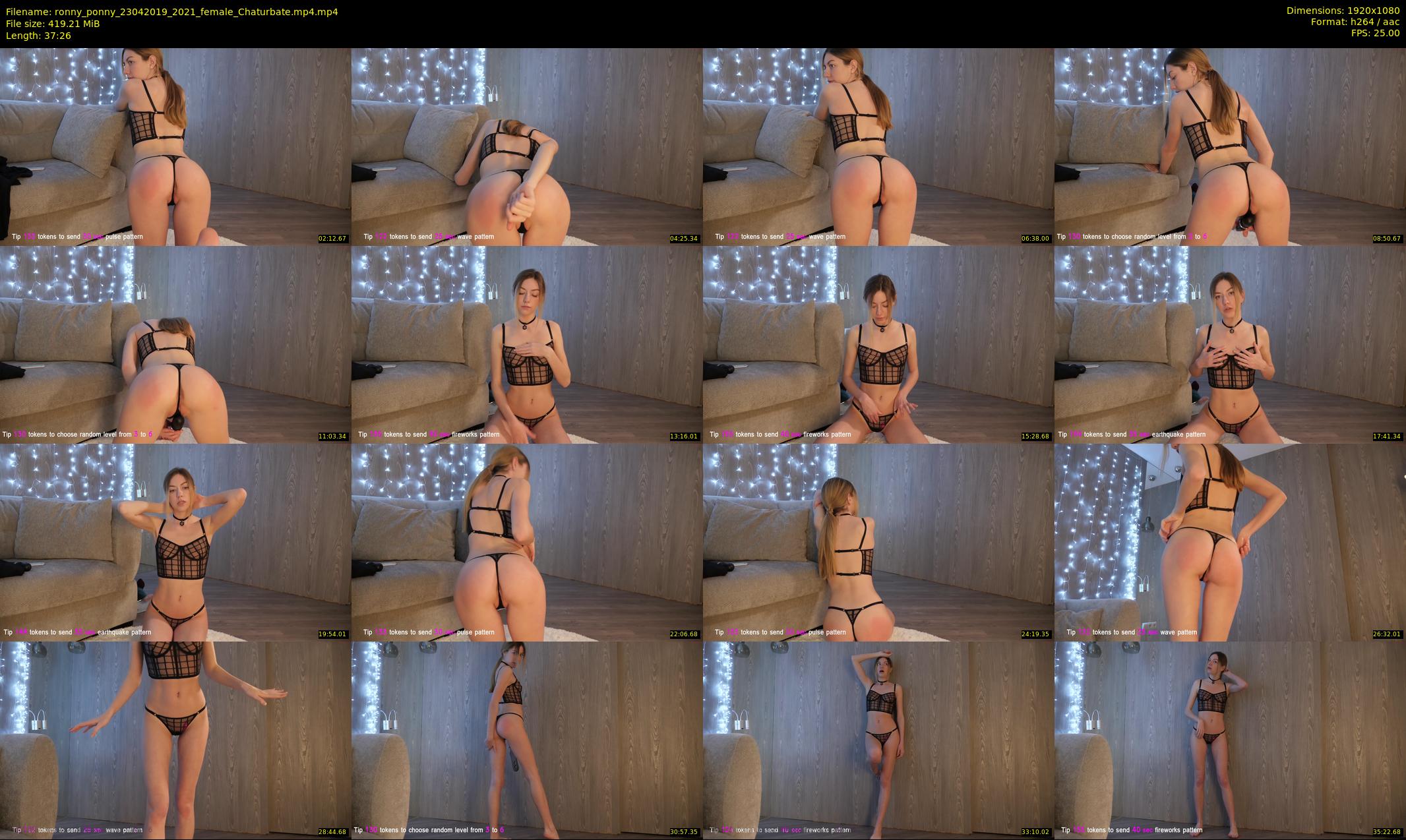 ronny_ponny — 38 minute Chaturbate female cam show recording, 1080p, Apr 23, 2019