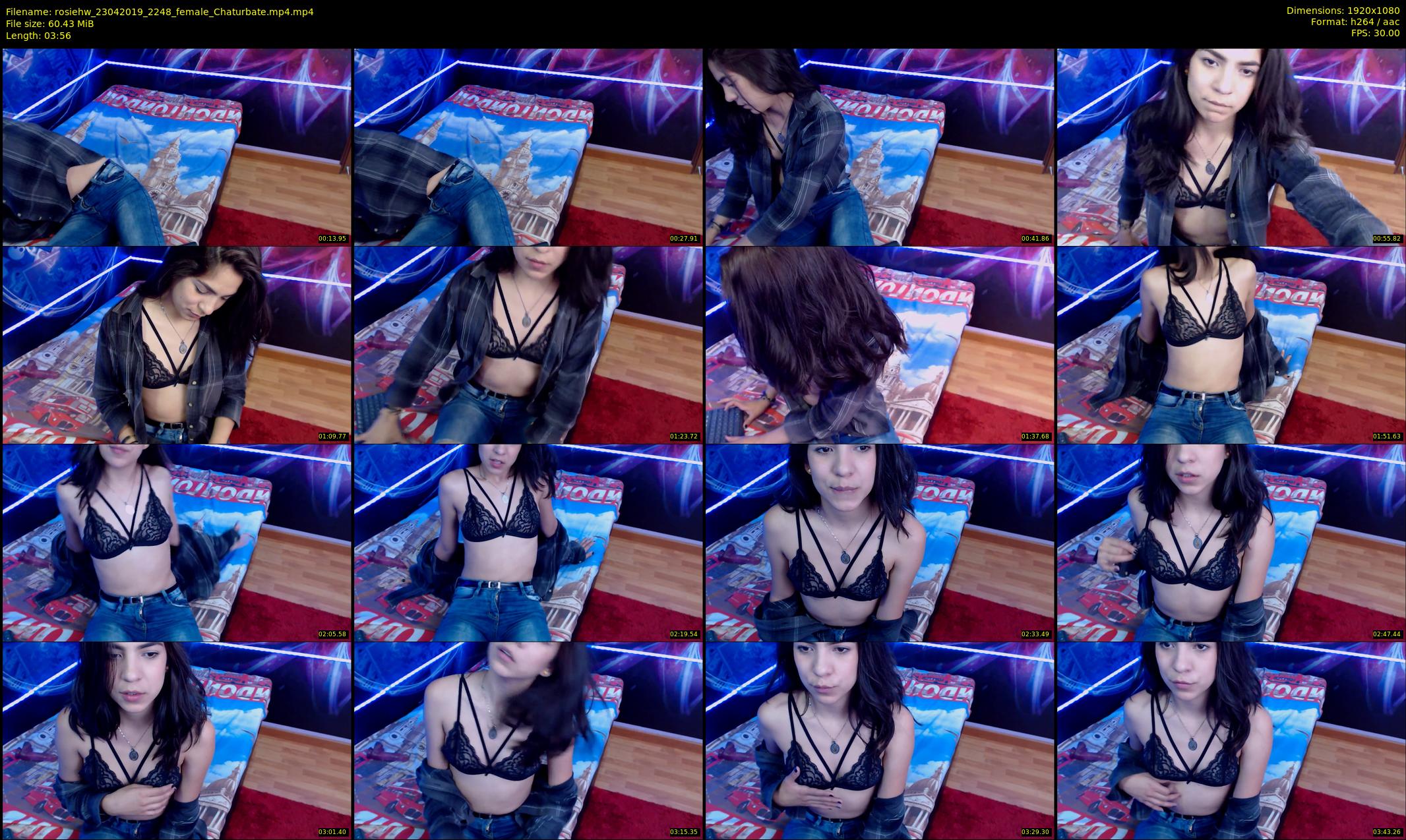 rosiehw — 4 minute Chaturbate couple cam show recording, 1080p, Apr 23, 2019