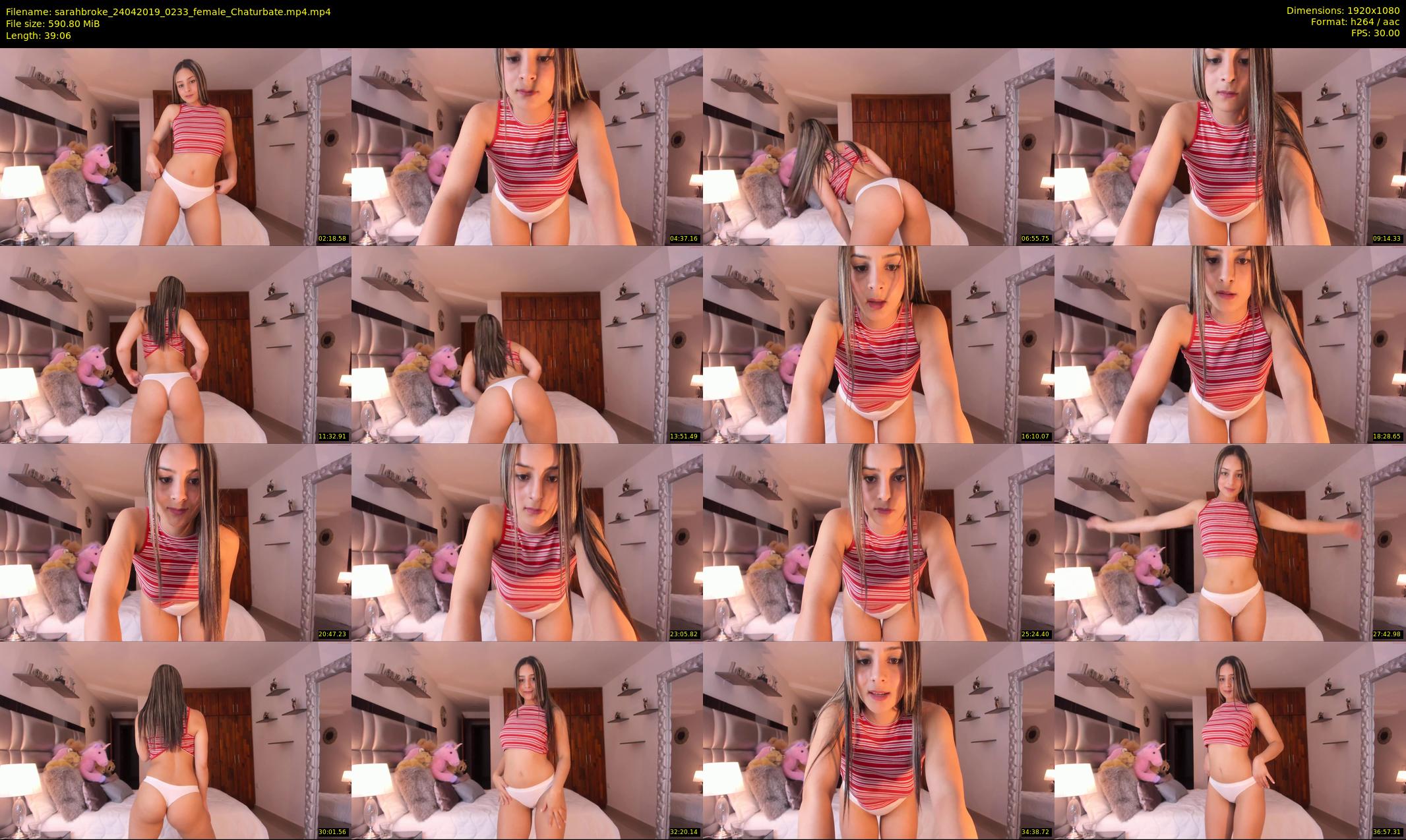 sarahbroke — 40 minute Chaturbate female cam show recording, 1080p, Apr 24, 2019