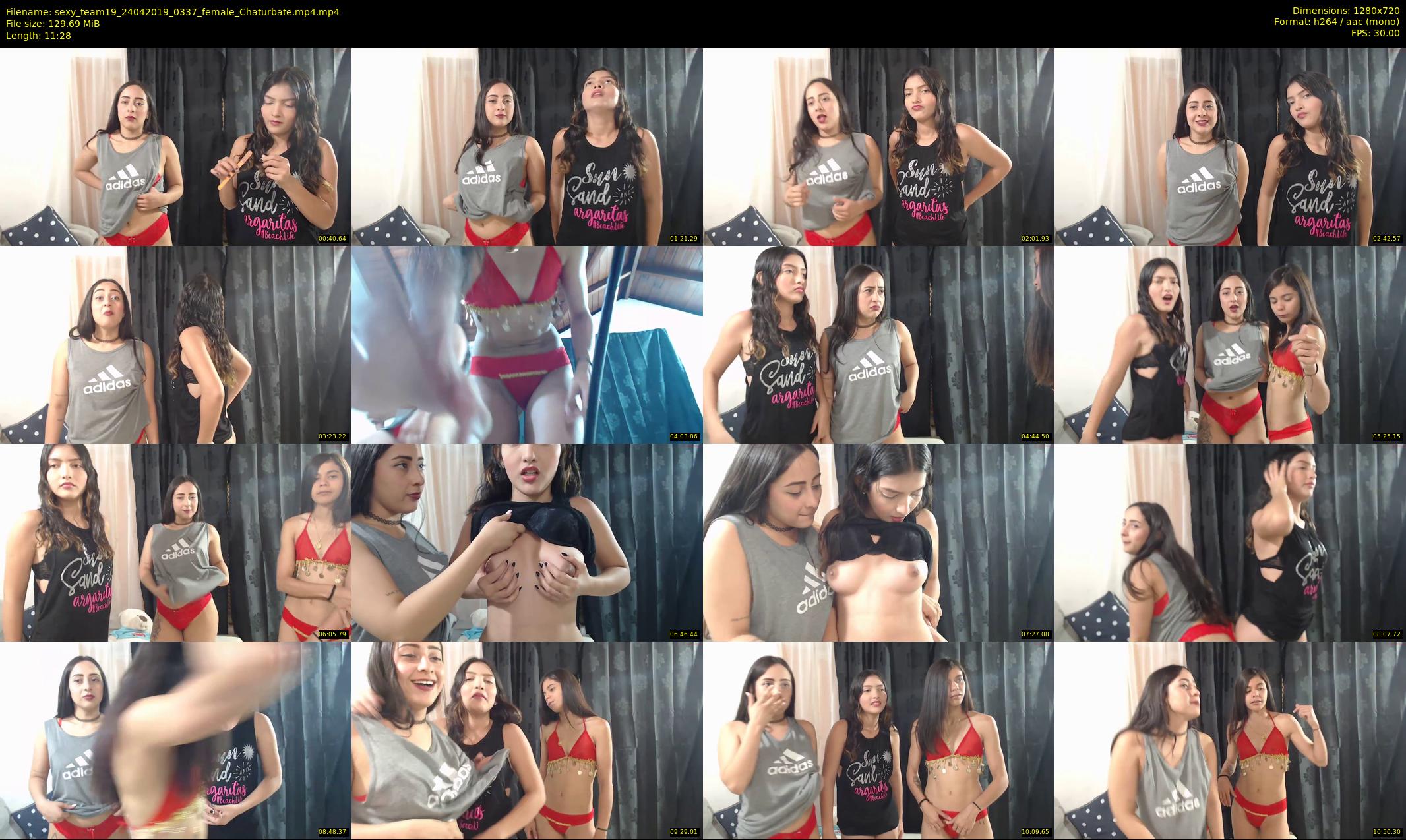 sexy_team19 — 12 minute Chaturbate female cam show recording, 720p, Apr 24, 2019