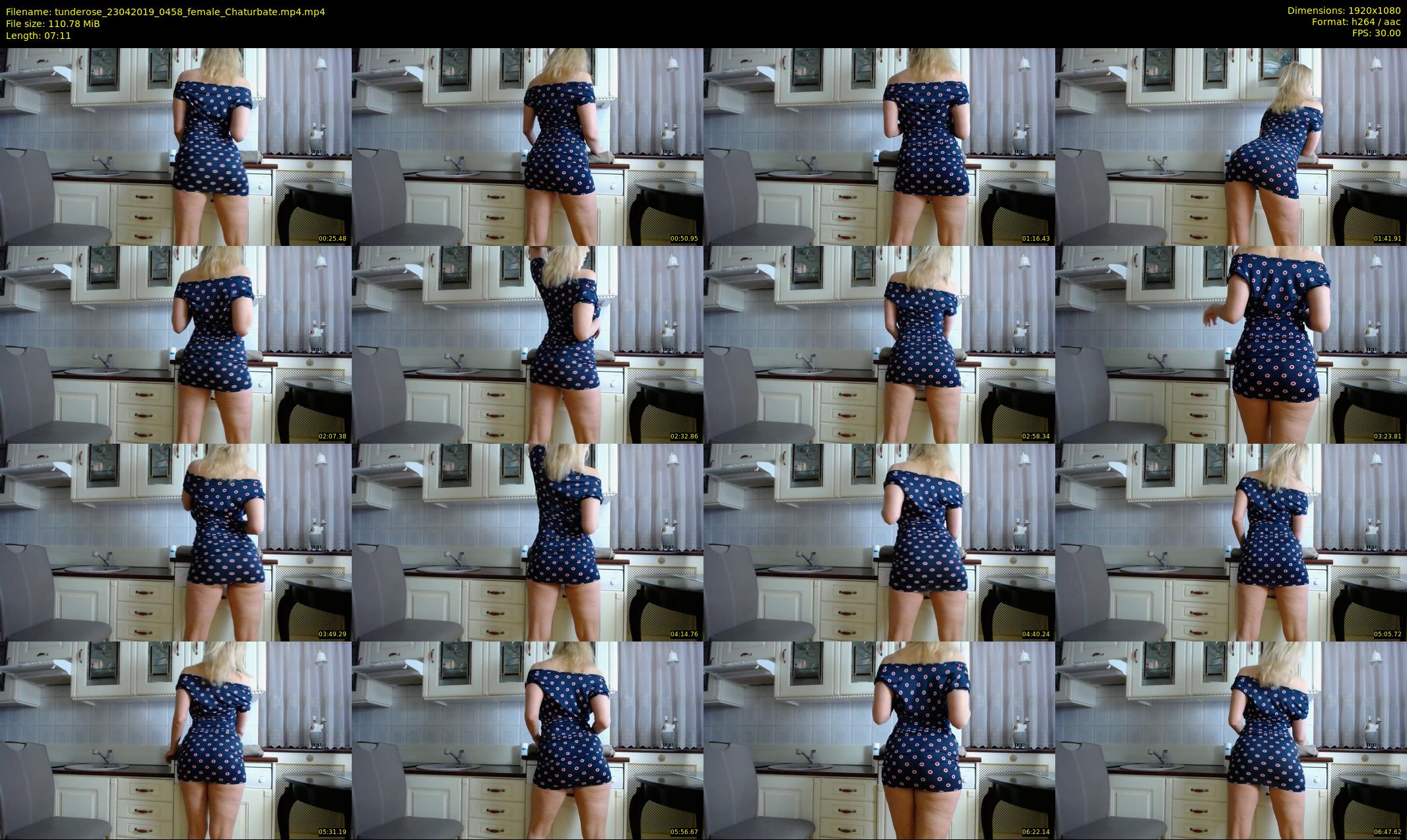 tunderose — 8 minute Chaturbate female cam show recording, 1080p, Apr 23, 2019