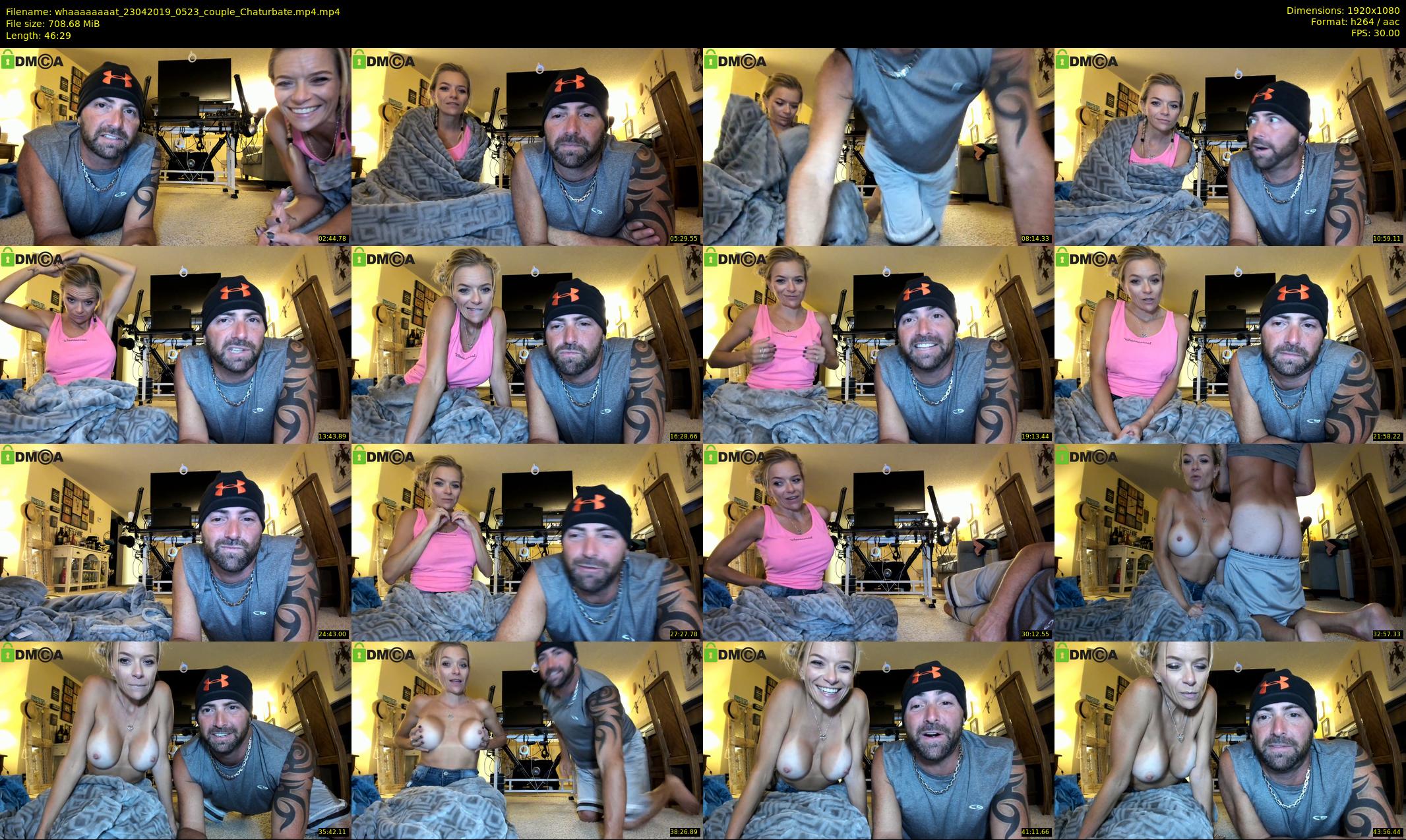 whaaaaaaaat — 47 minute Chaturbate couple cam show recording, 1080p, Apr 23, 2019