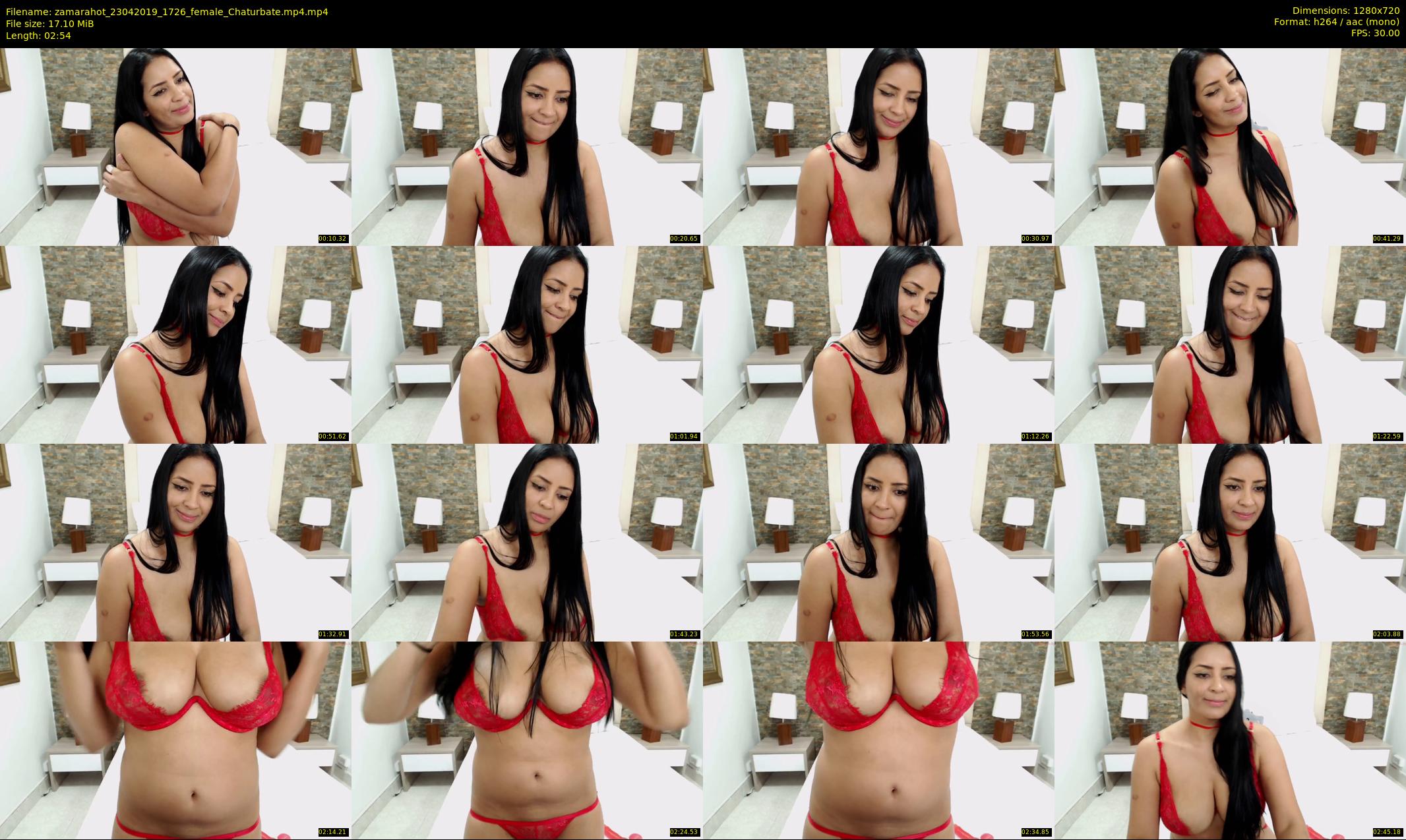 zamarahot — 3 minute Chaturbate female cam show recording, 720p, Apr 23, 2019