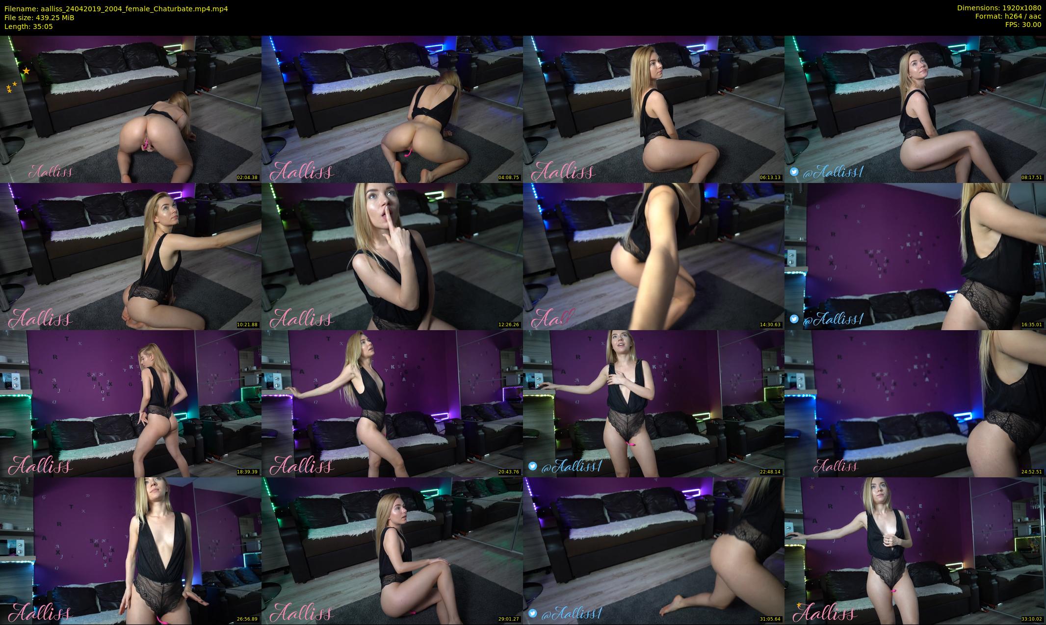 aalliss — 36 minute Chaturbate female cam show recording, 1080p, Apr 24, 2019