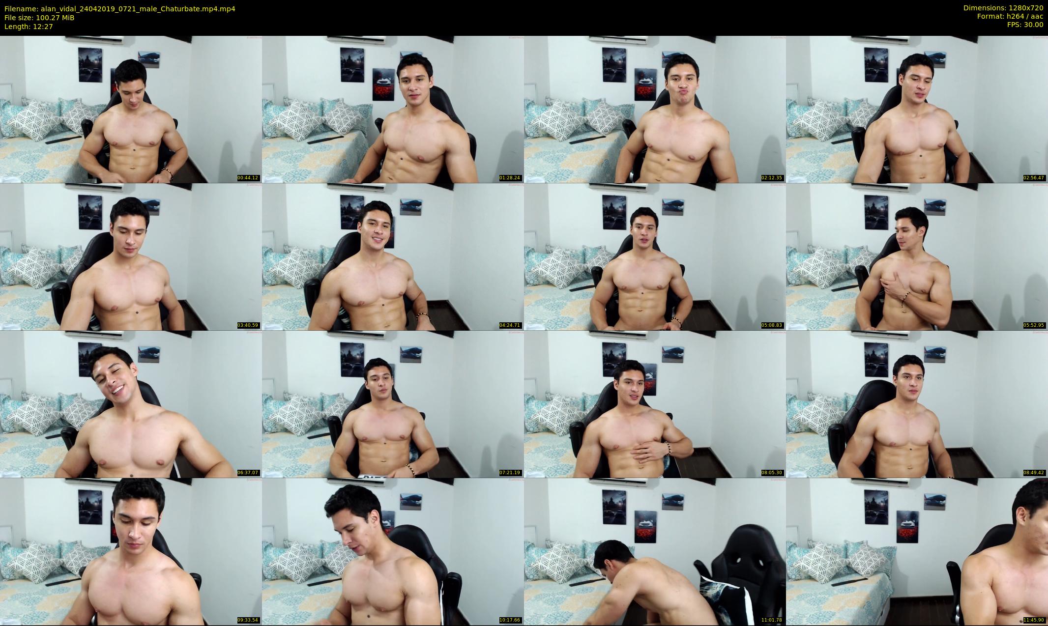 alan_vidal — 13 minute Chaturbate male cam show recording, 720p, Apr 24, 2019