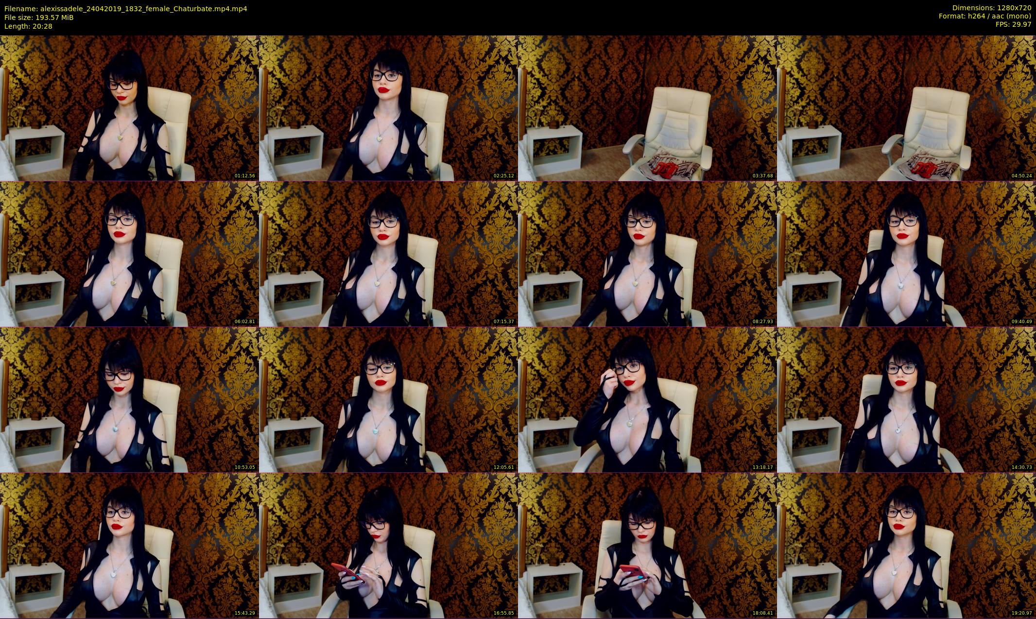 alexissadele — 21 minute Chaturbate female cam show recording, 720p, Apr 24, 2019
