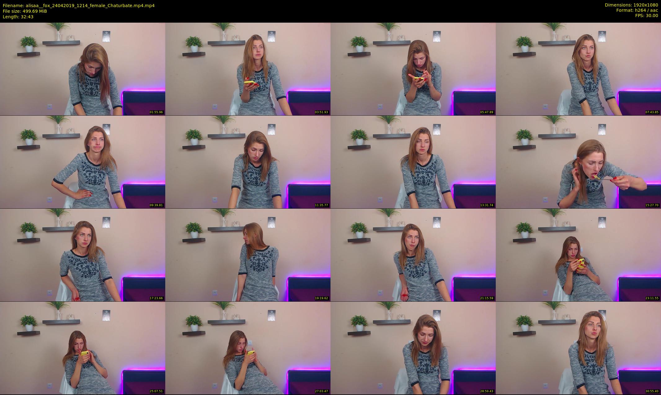 alisaa__fox — 33 minute Chaturbate female cam show recording, 1080p, Apr 24, 2019