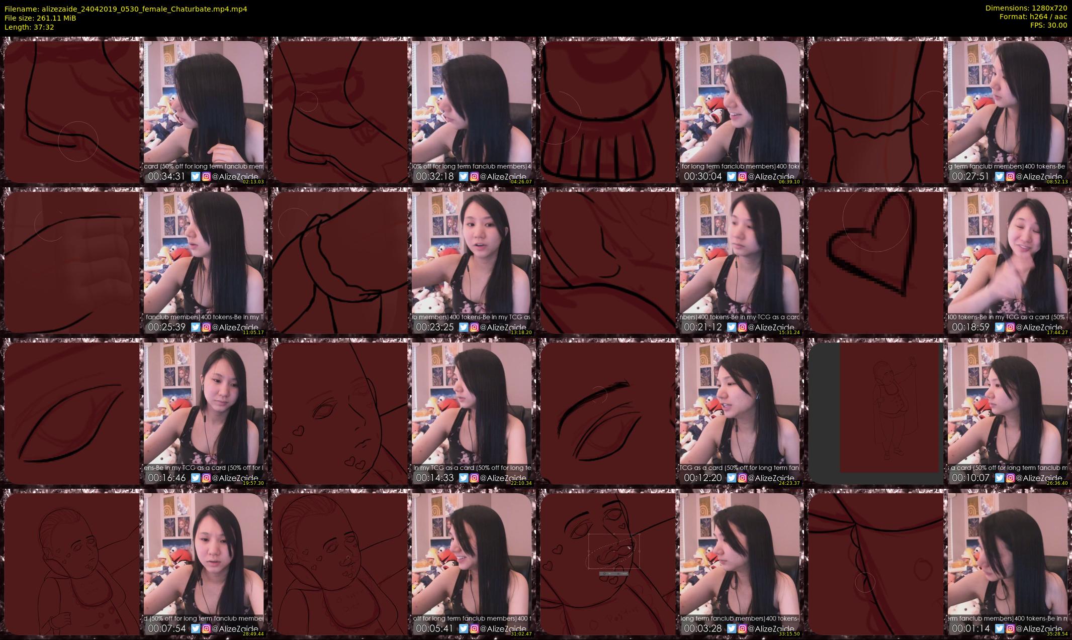 alizezaide — 38 minute Chaturbate female cam show recording, 720p, Apr 24, 2019
