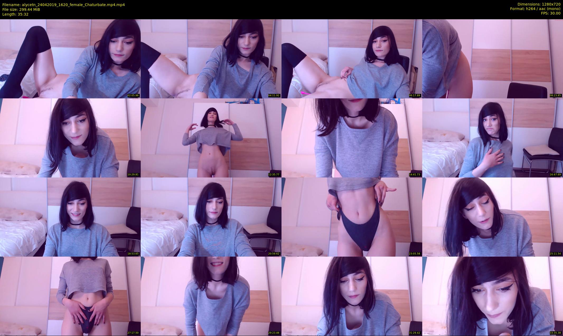 alycetn — 36 minute Chaturbate female cam show recording, 720p, Apr 24, 2019
