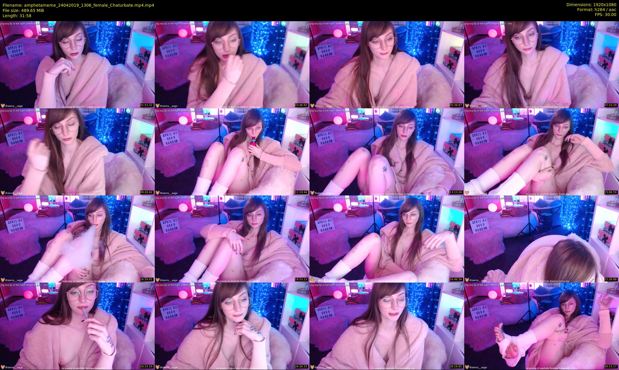 amphetameme — 32 minute Chaturbate female cam show recording, 1080p, Apr 24, 2019
