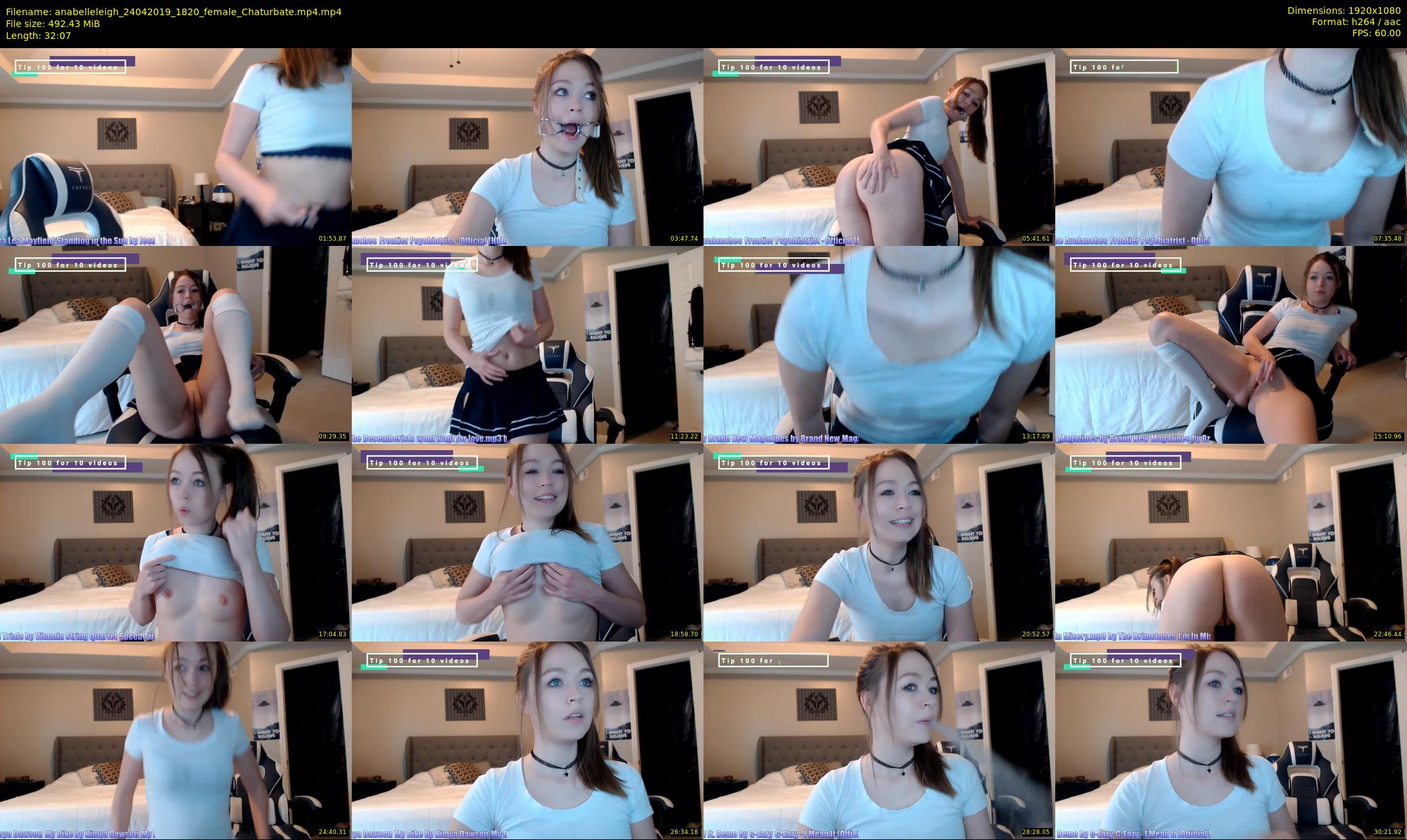 anabelleleigh — 33 minute Chaturbate female cam show recording, 1080p, Apr 24, 2019