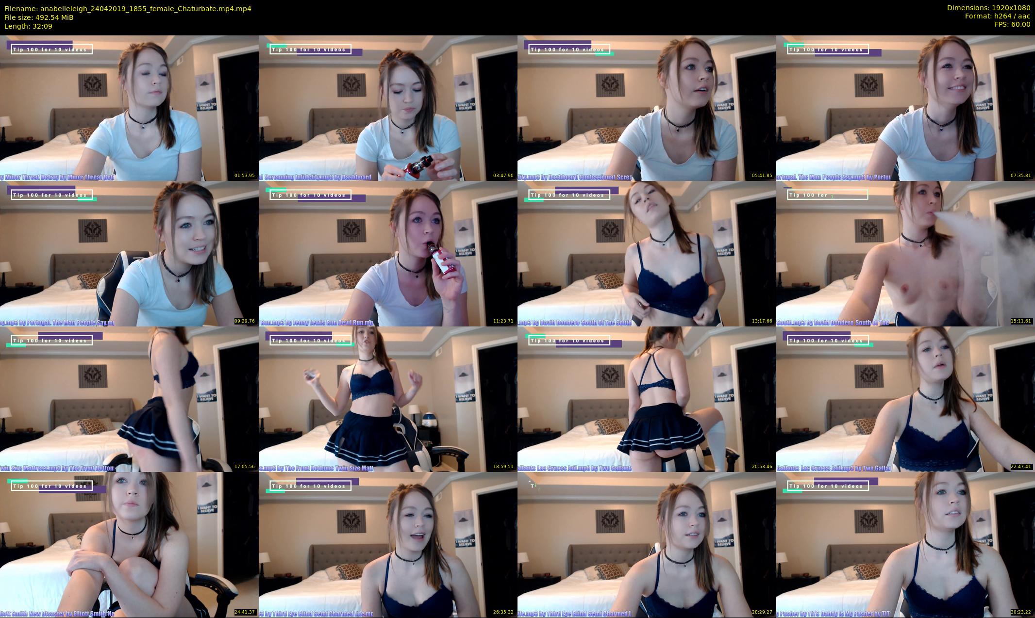 anabelleleigh — 33 minute Chaturbate female cam show recording, 1080p, Apr 24, 2019